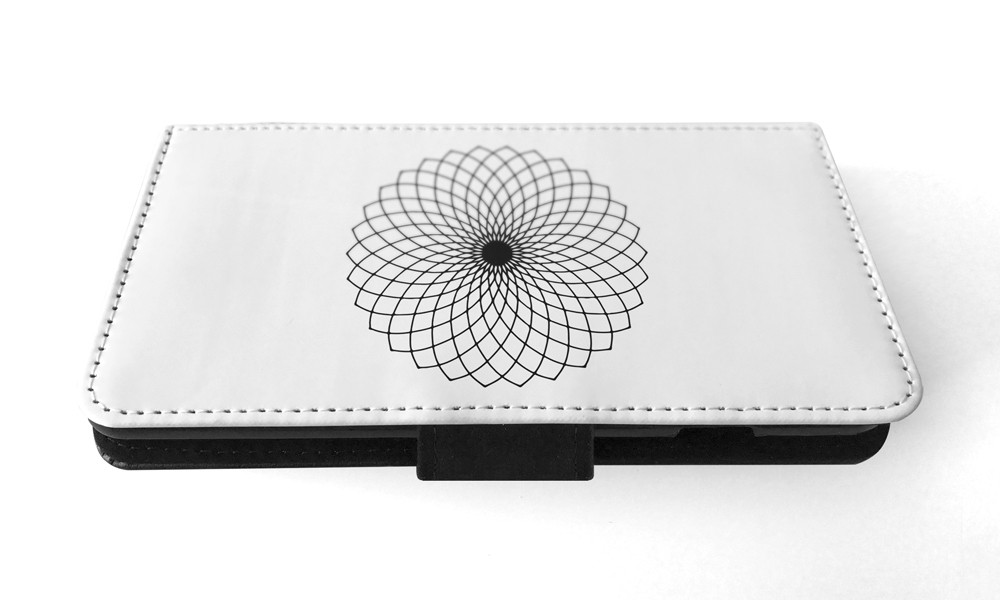 FLIP CASE FOR APPLE IPHONE|BLACK & WHITE FLORAL MANDALA 9 - Imagen 161 de 193
