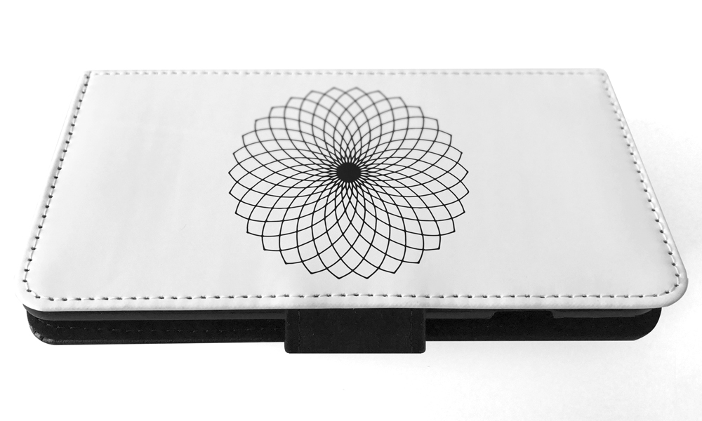 FLIP CASE FOR APPLE IPHONE|BLACK & WHITE FLORAL MANDALA 9 - Imagen 151 de 193