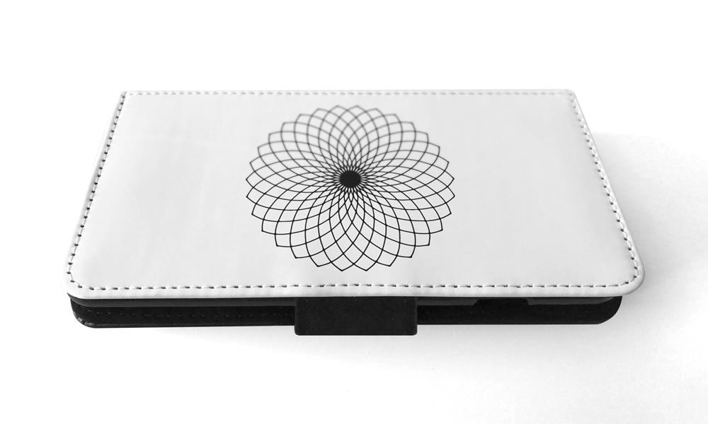 FLIP CASE FOR APPLE IPHONE|BLACK & WHITE FLORAL MANDALA 9 - Imagen 136 de 193
