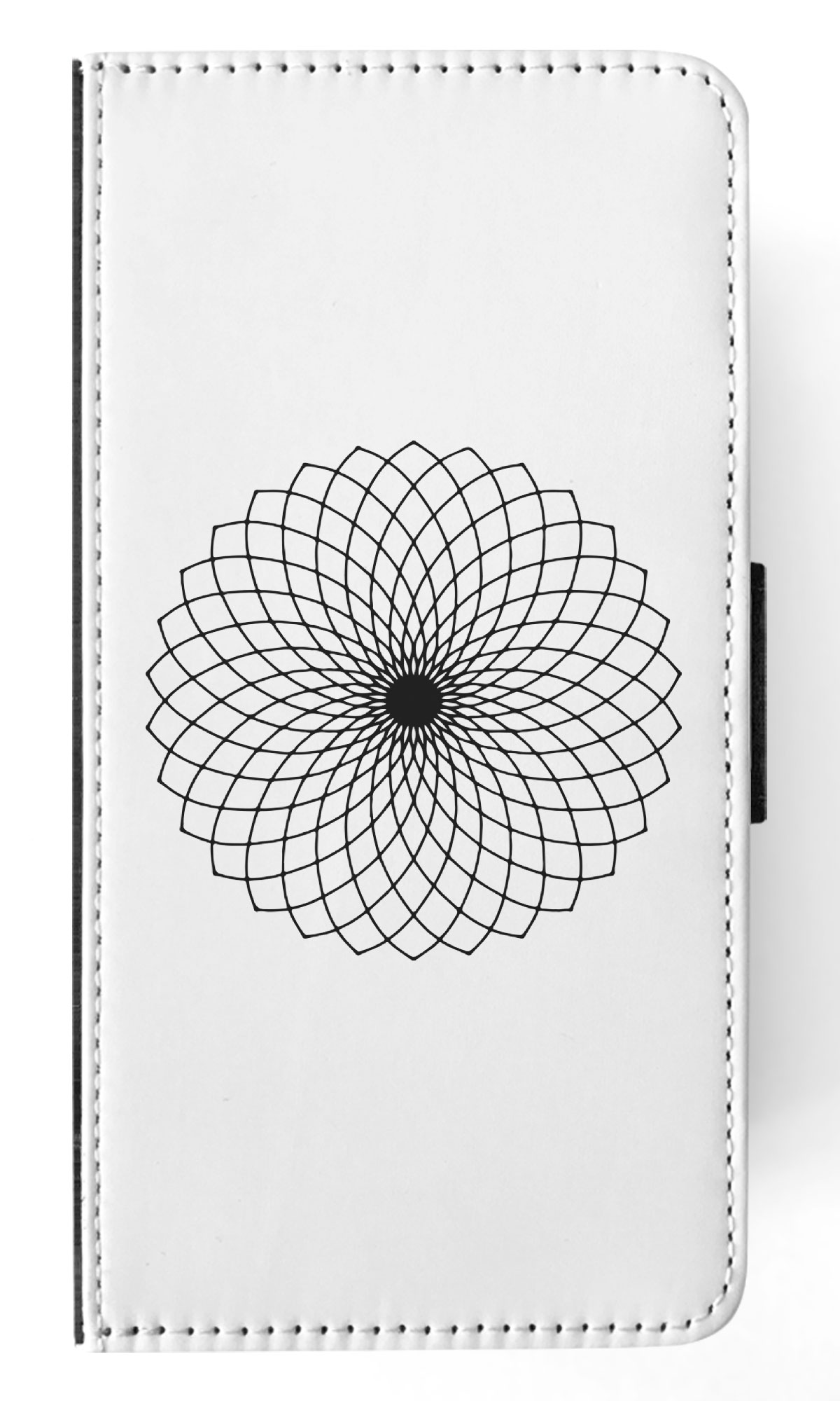 FLIP CASE FOR APPLE IPHONE|BLACK & WHITE FLORAL MANDALA 9 - Imagen 37 de 193
