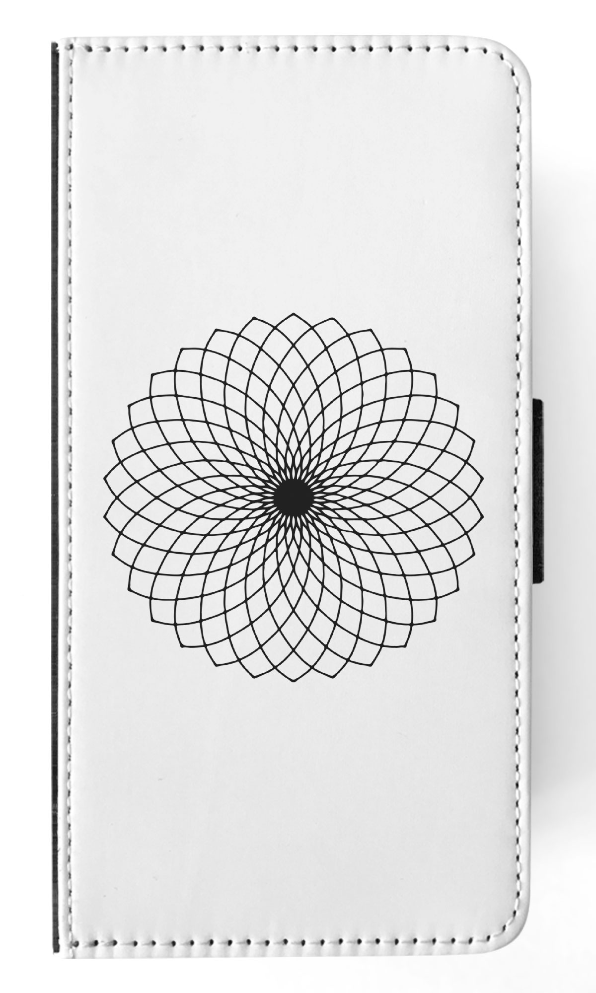 FLIP CASE FOR APPLE IPHONE|BLACK & WHITE FLORAL MANDALA 9 - Imagen 27 de 193