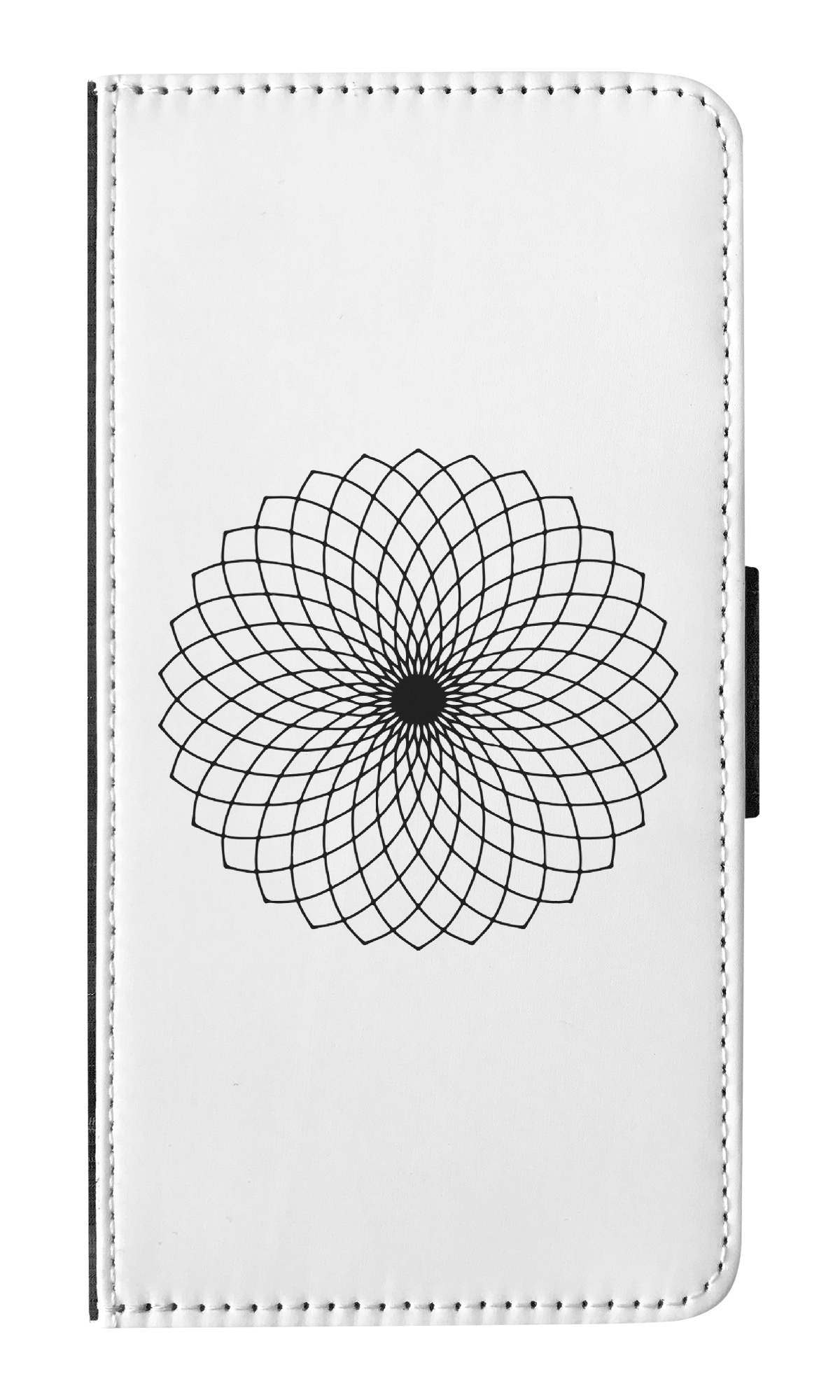FLIP CASE FOR APPLE IPHONE|BLACK & WHITE FLORAL MANDALA 9 - Imagen 12 de 193
