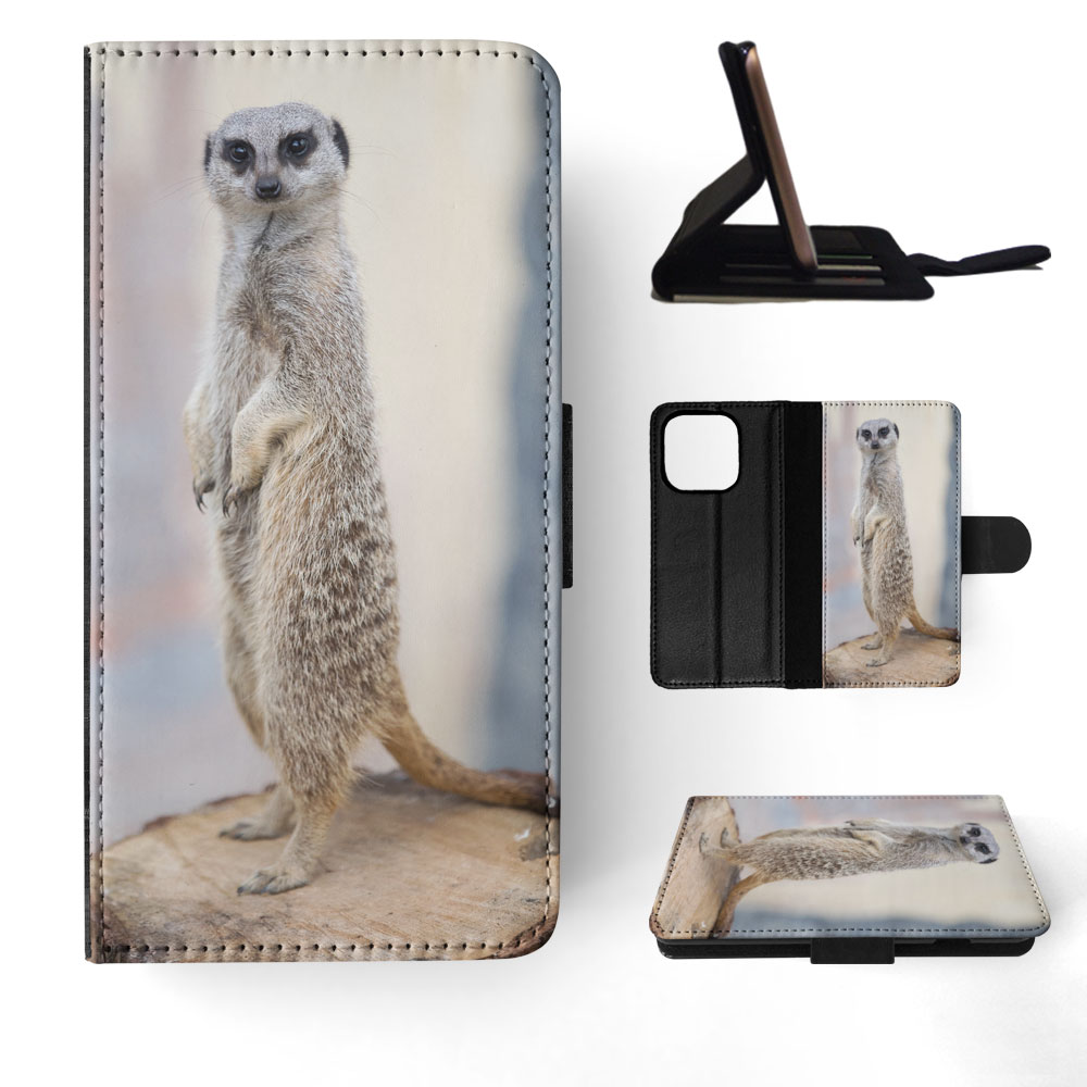 FLIP CASE FOR APPLE IPHONE|CUTE ANIMAL MEERKAT 6 - Picture 51 of 193