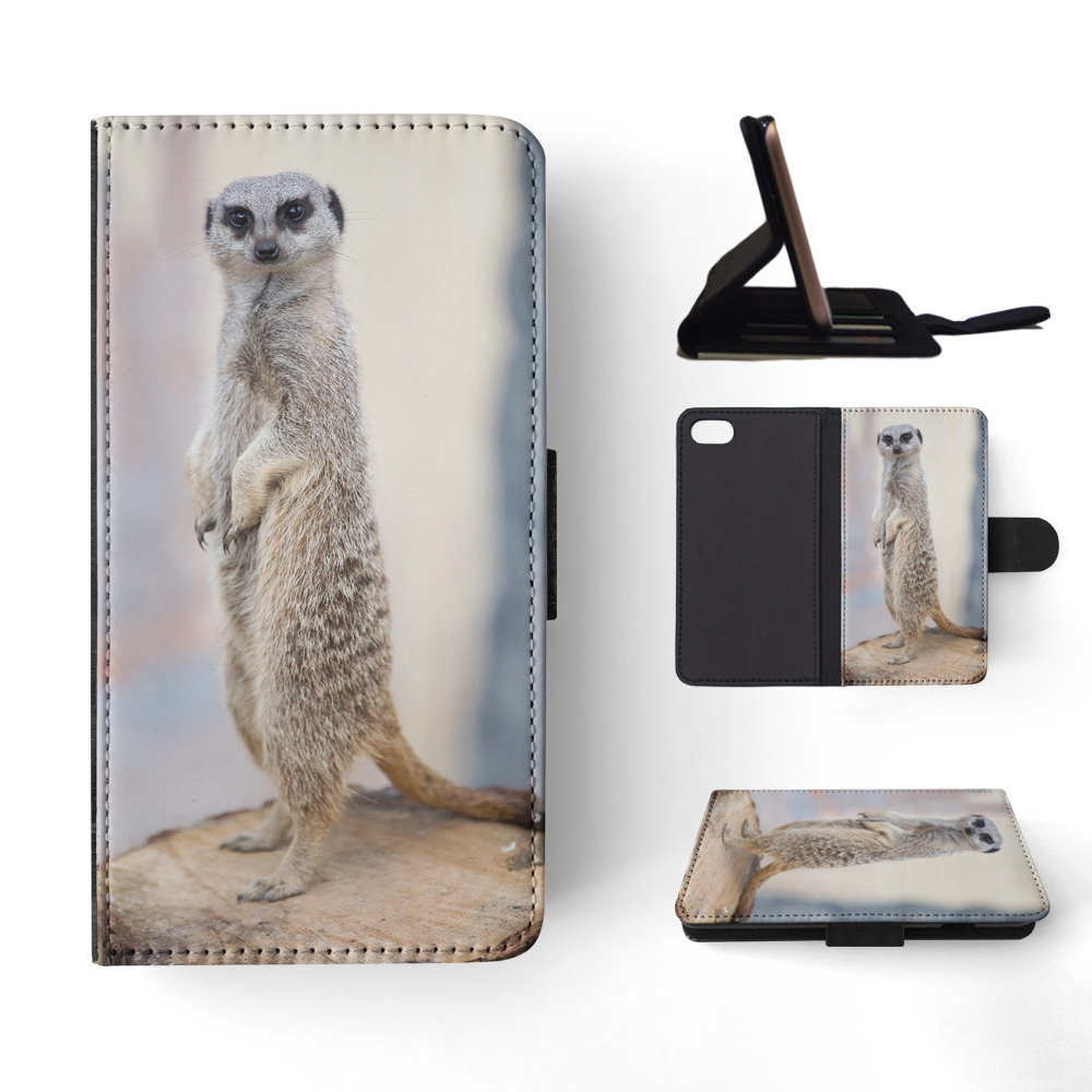 FLIP CASE FOR APPLE IPHONE|CUTE ANIMAL MEERKAT 6 - Picture 134 of 193