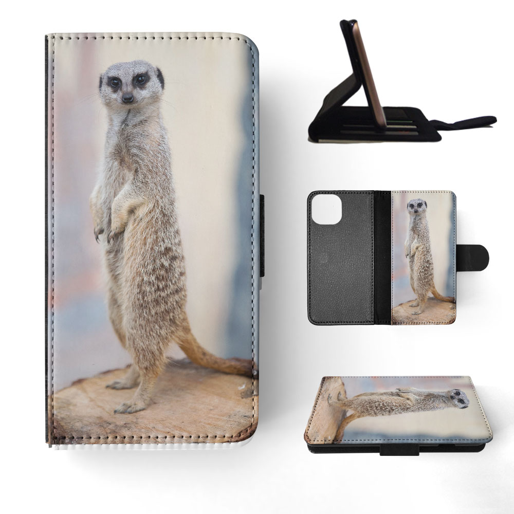 FLIP CASE FOR APPLE IPHONE|CUTE ANIMAL MEERKAT 6 - Picture 41 of 193