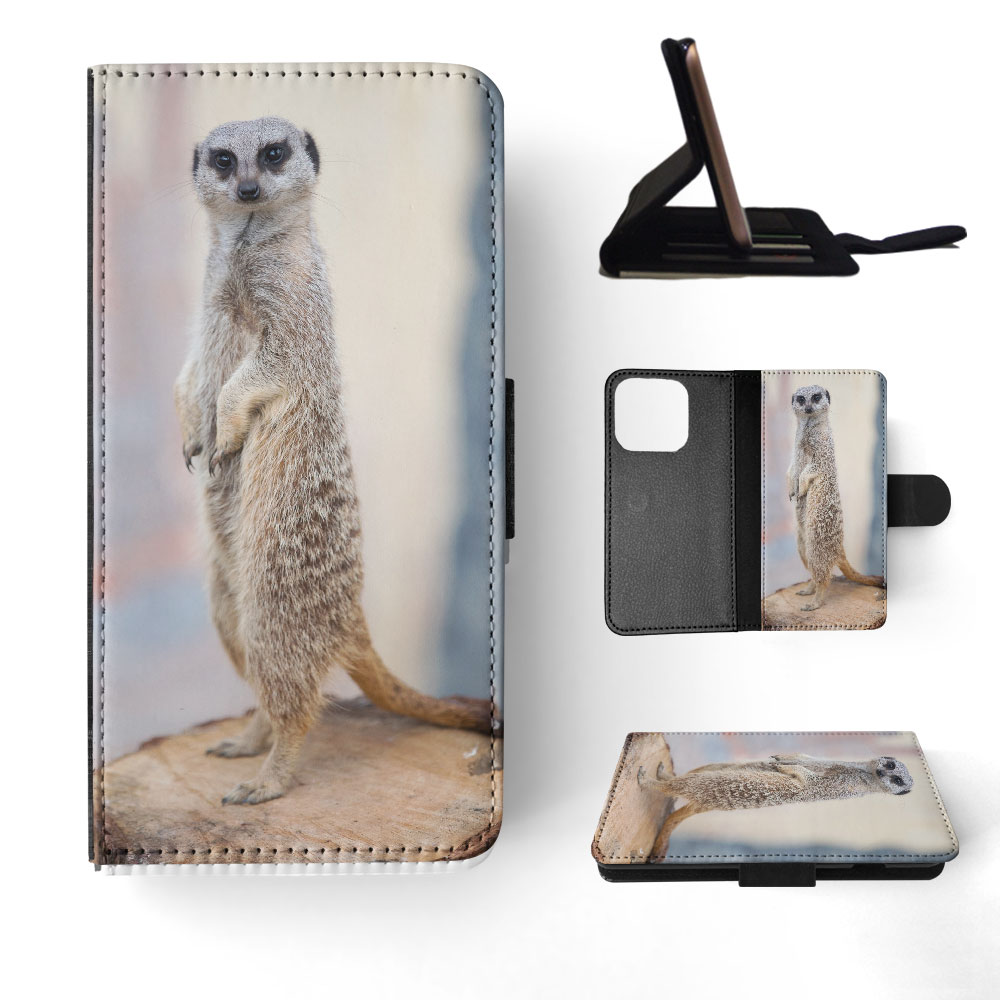 FLIP CASE FOR APPLE IPHONE|CUTE ANIMAL MEERKAT 6 - Picture 31 of 193