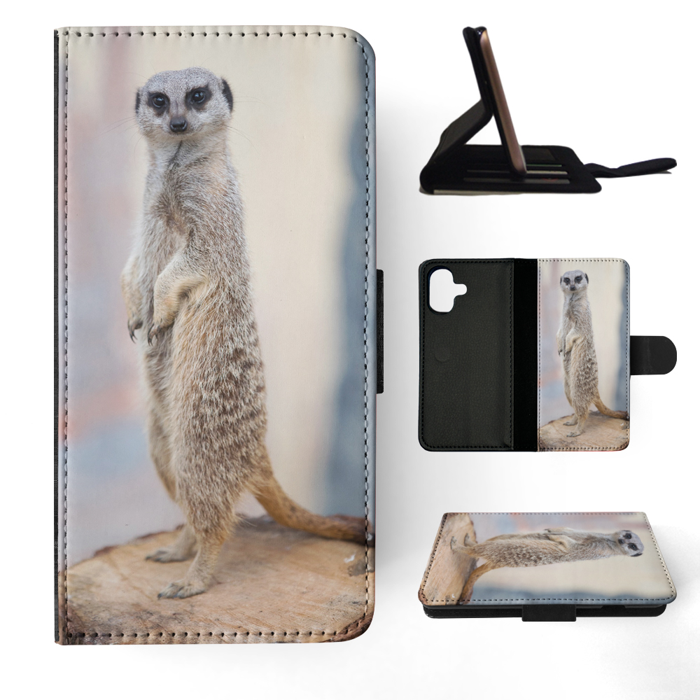 FLIP CASE FOR APPLE IPHONE|CUTE ANIMAL MEERKAT 6 - Picture 21 of 193