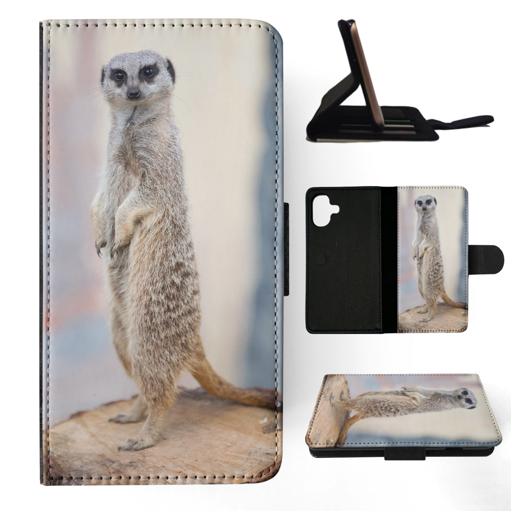 FLIP CASE FOR APPLE IPHONE|CUTE ANIMAL MEERKAT 6 - Picture 16 of 193