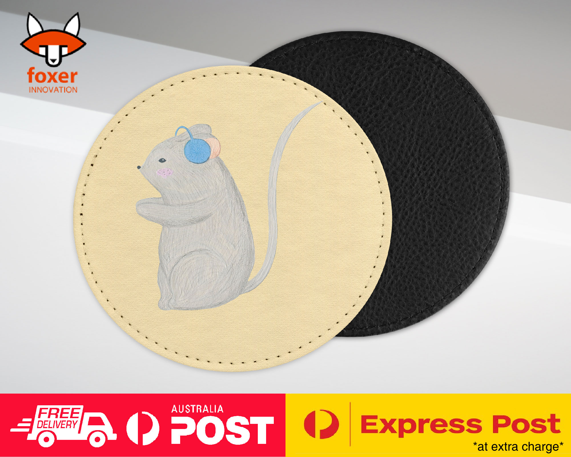 COASTER COFFEE DRINKING MAT|MOUSE DRAWING SKETCH 2