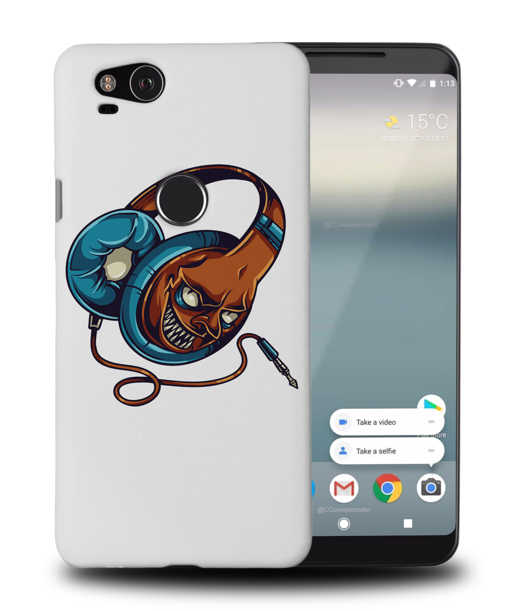 CASE COVER FOR GOOGLE PIXEL|MUSIC HEADPHONES - Foto 9 di 11
