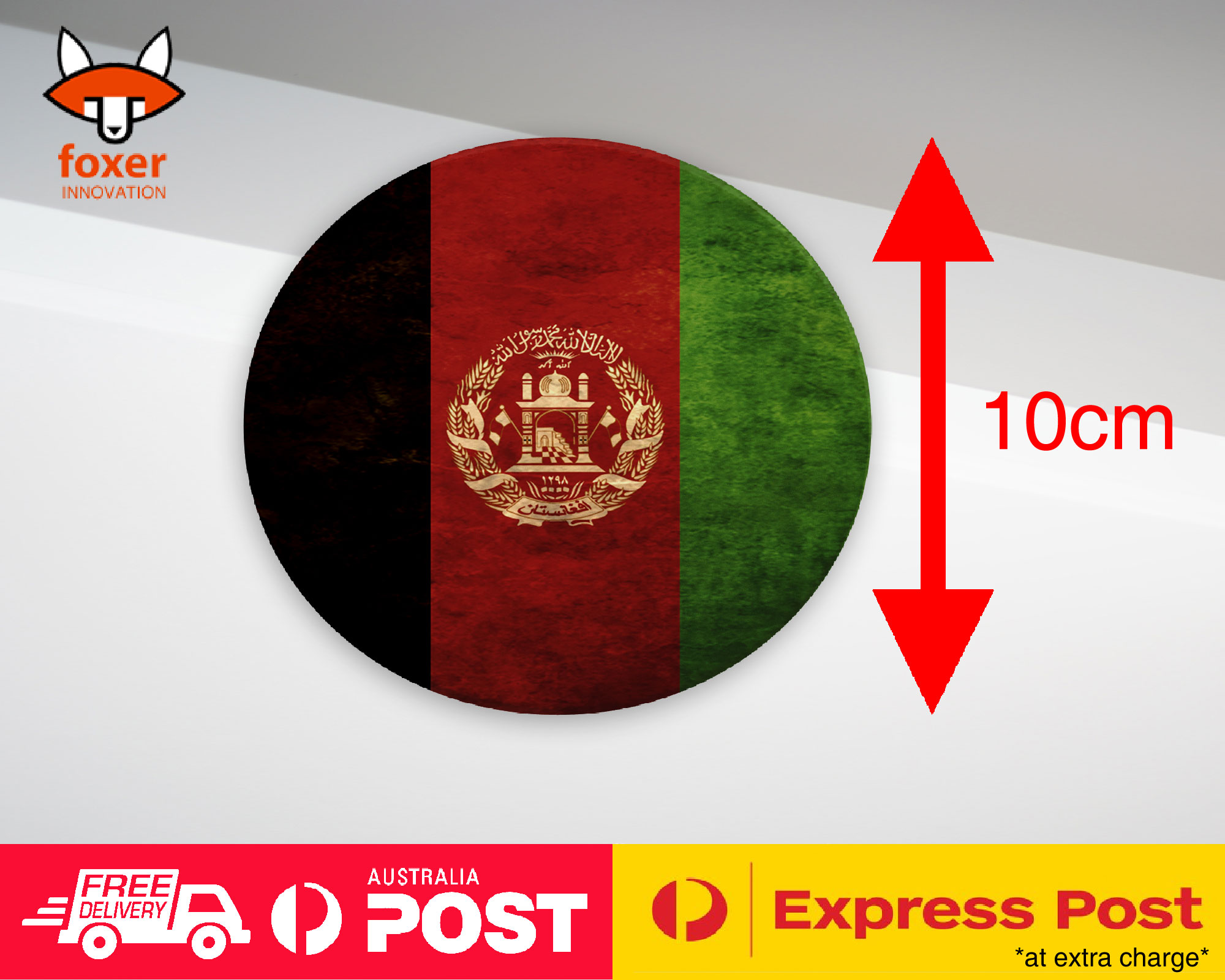 COASTER COFFEE DRINKING MAT|AFGHANISTAN COUNTRY FLAG 1