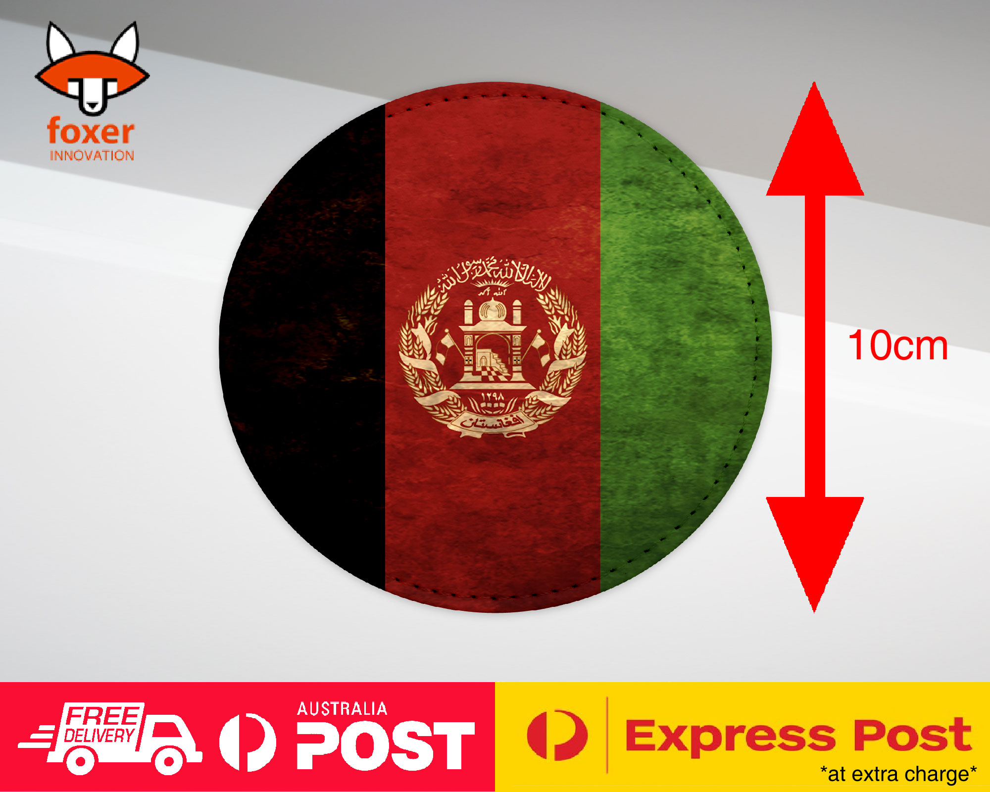COASTER COFFEE DRINKING MAT|AFGHANISTAN COUNTRY FLAG 1