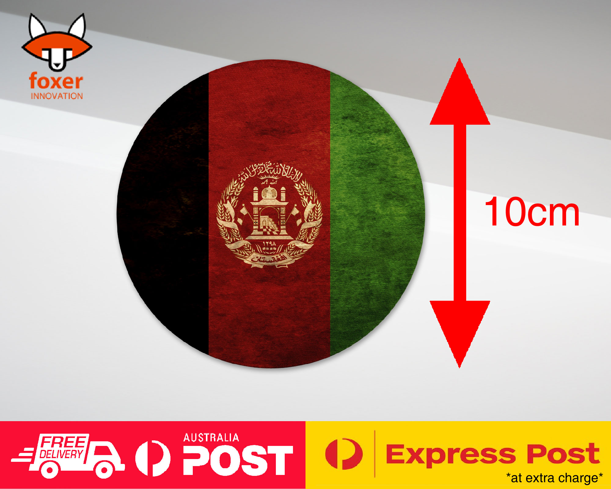 COASTER COFFEE DRINKING MAT|AFGHANISTAN COUNTRY FLAG 1