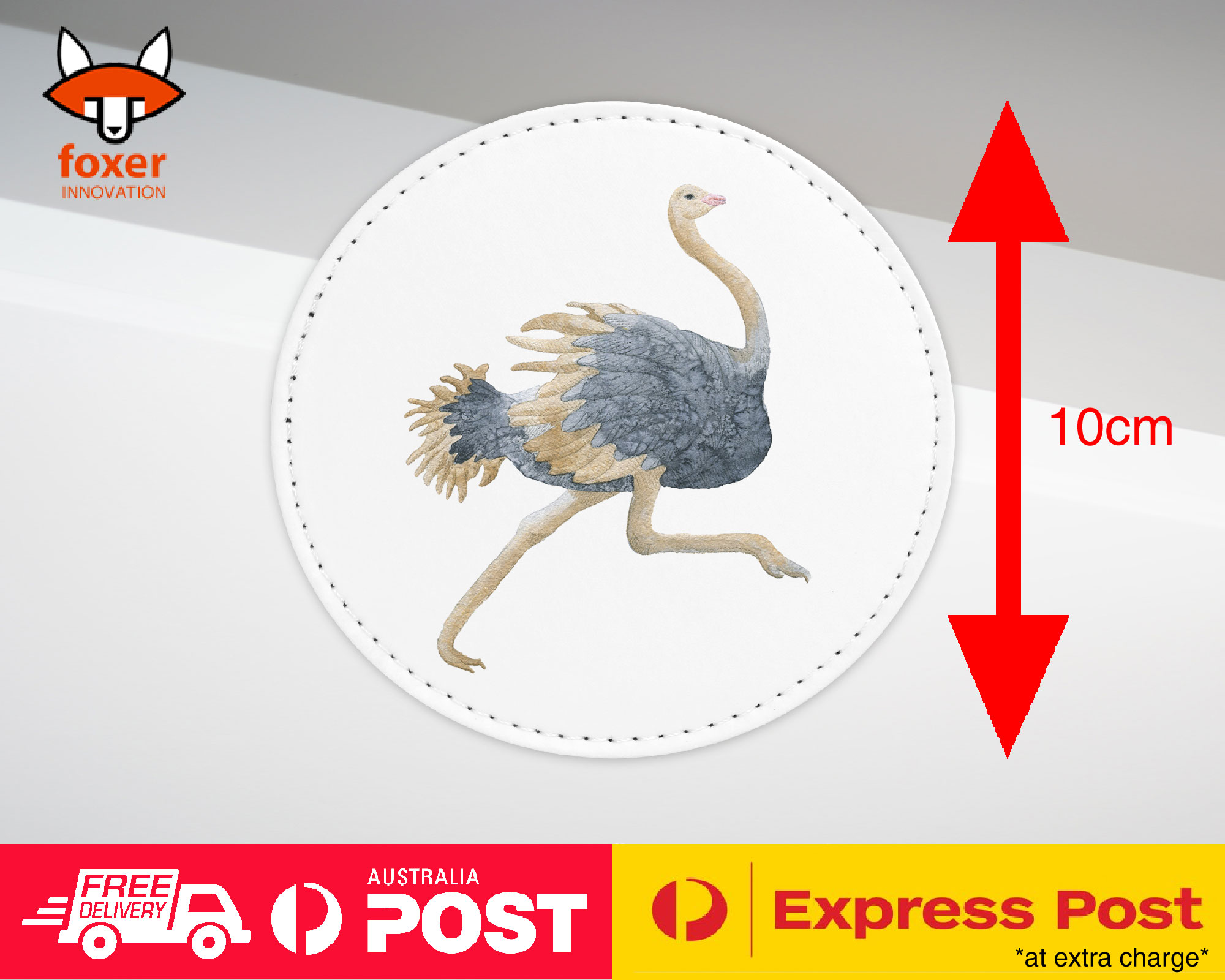 COASTER COFFEE DRINKING MAT|OSTRICH EMU BIRD