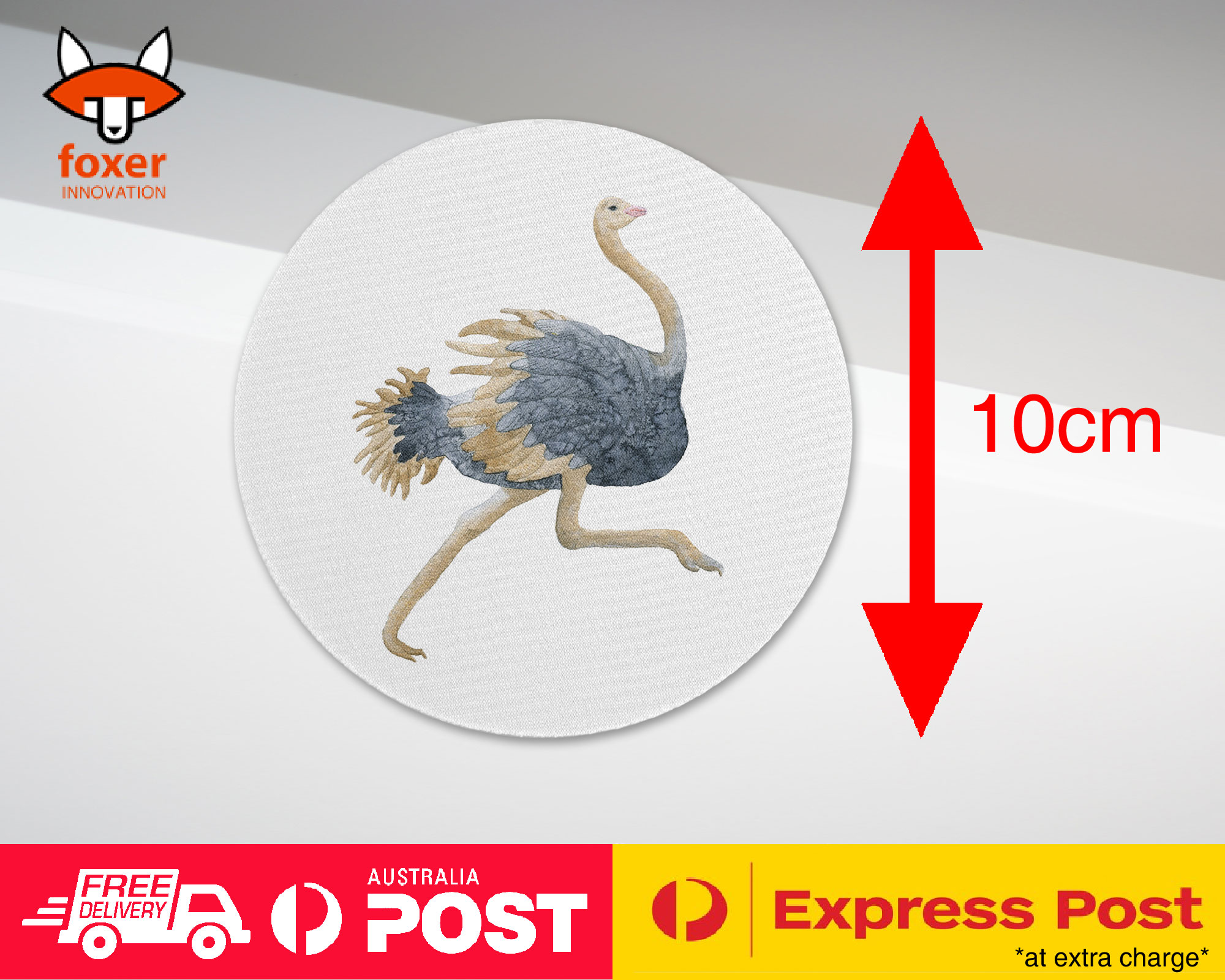 COASTER COFFEE DRINKING MAT|OSTRICH EMU BIRD