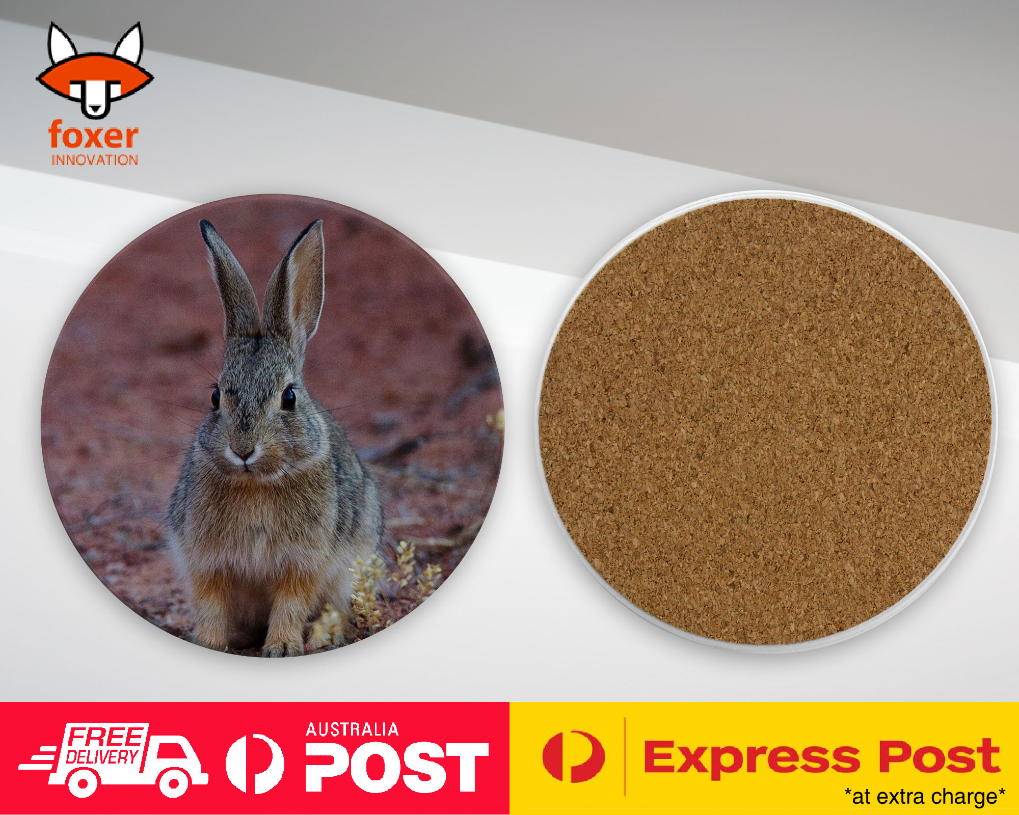 COASTER COFFEE DRINKING MAT|CUTE RABBIT BUNNY 14