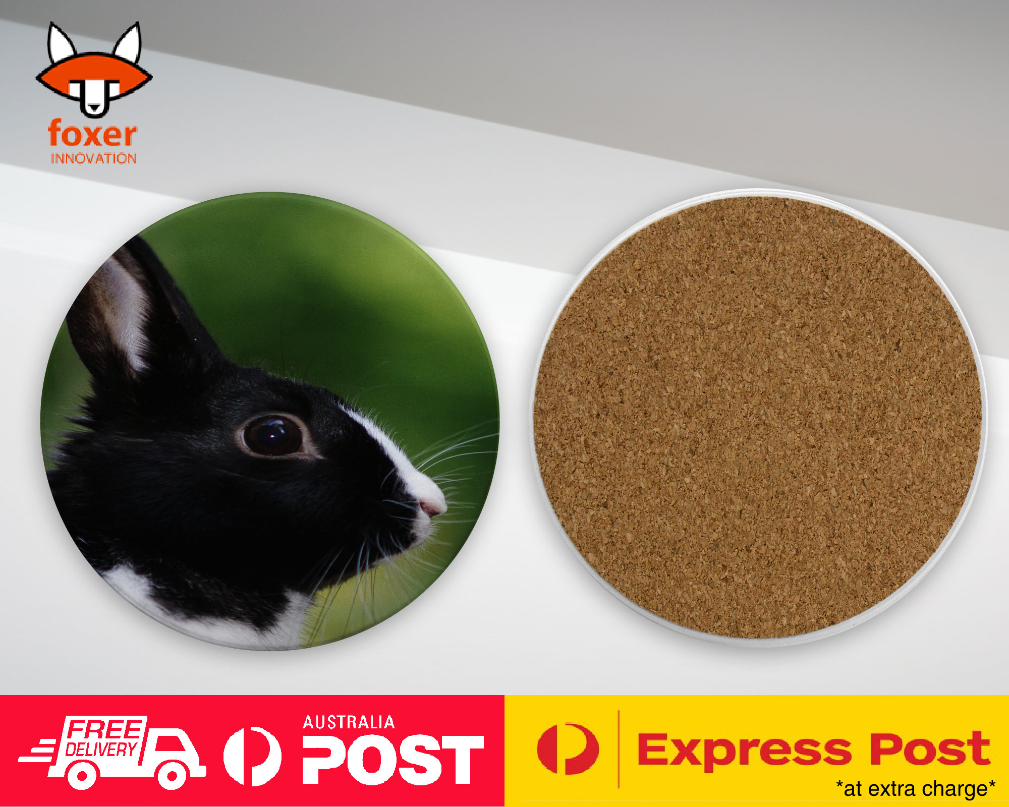 COASTER COFFEE DRINKING MAT|CUTE RABBIT BUNNY 21