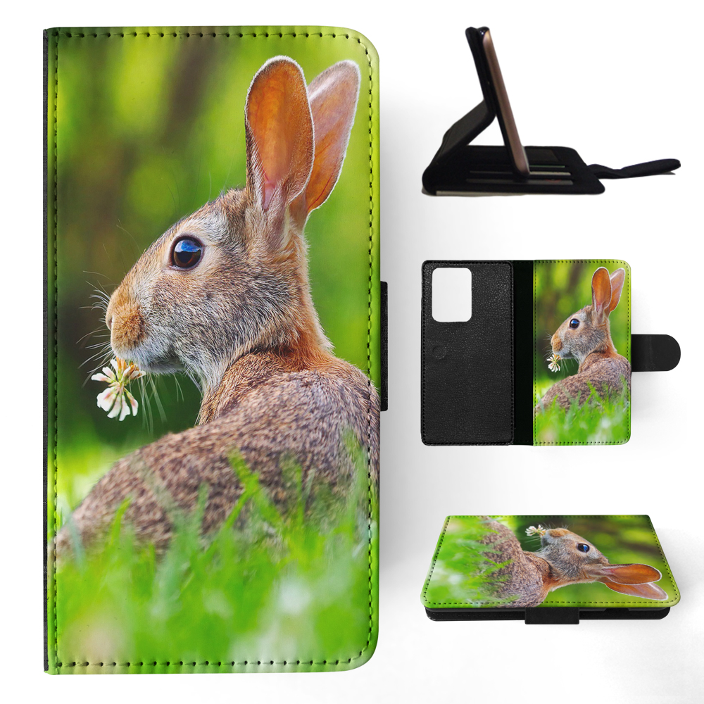 FLIP CASE FOR SAMSUNG GALAXY|CUTE RABBIT BUNNY 37 - Picture 66 of 120