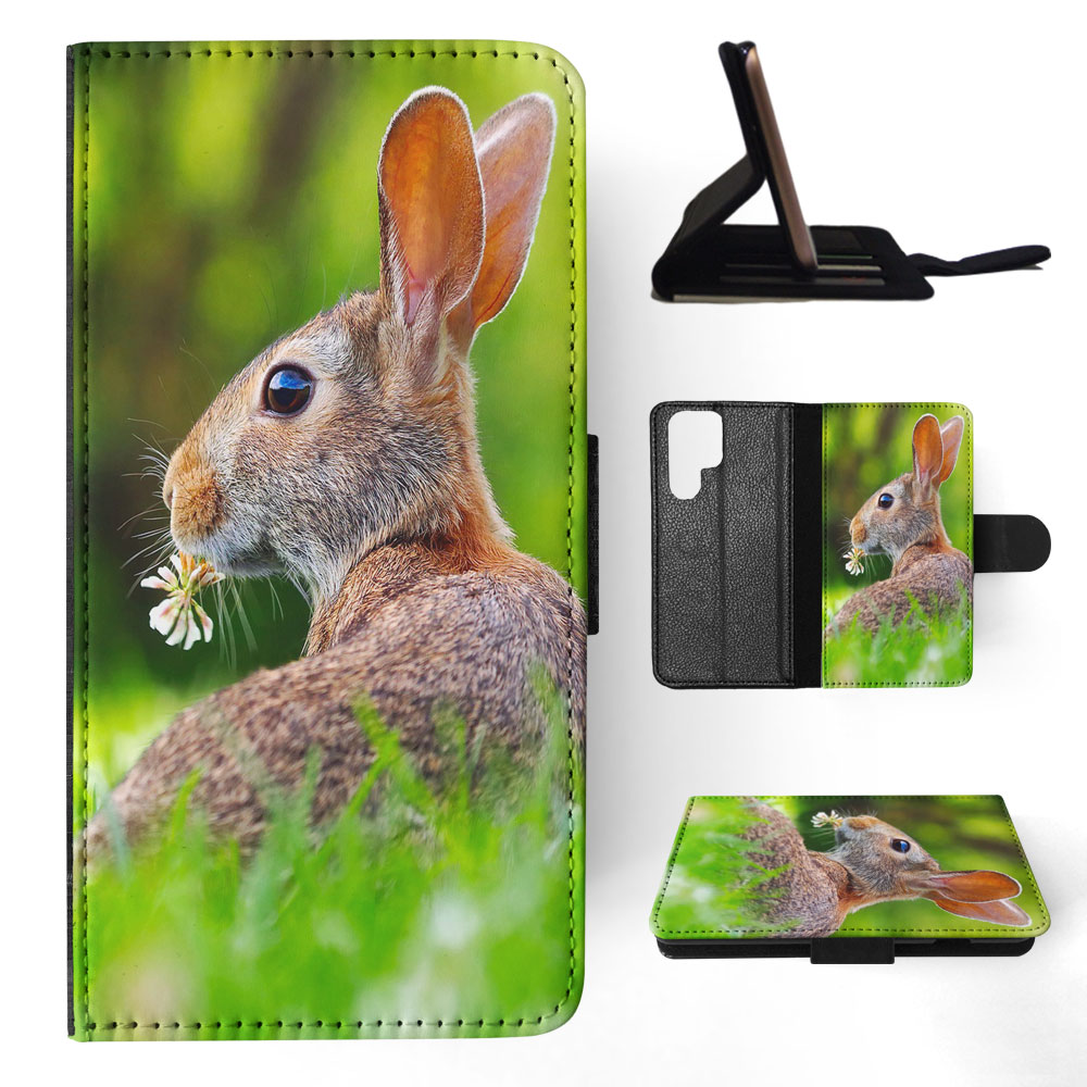 FLIP CASE FOR SAMSUNG GALAXY|CUTE RABBIT BUNNY 37 - Picture 36 of 120