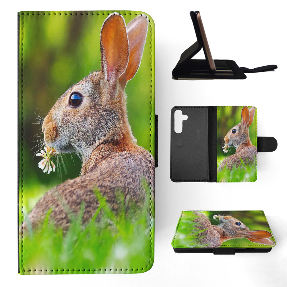 FLIP CASE FOR SAMSUNG GALAXY|CUTE RABBIT BUNNY 37 - Picture 16 of 120
