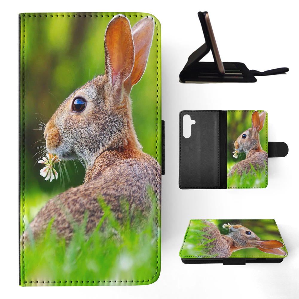 FLIP CASE FOR SAMSUNG GALAXY|CUTE RABBIT BUNNY 37 - Picture 11 of 120