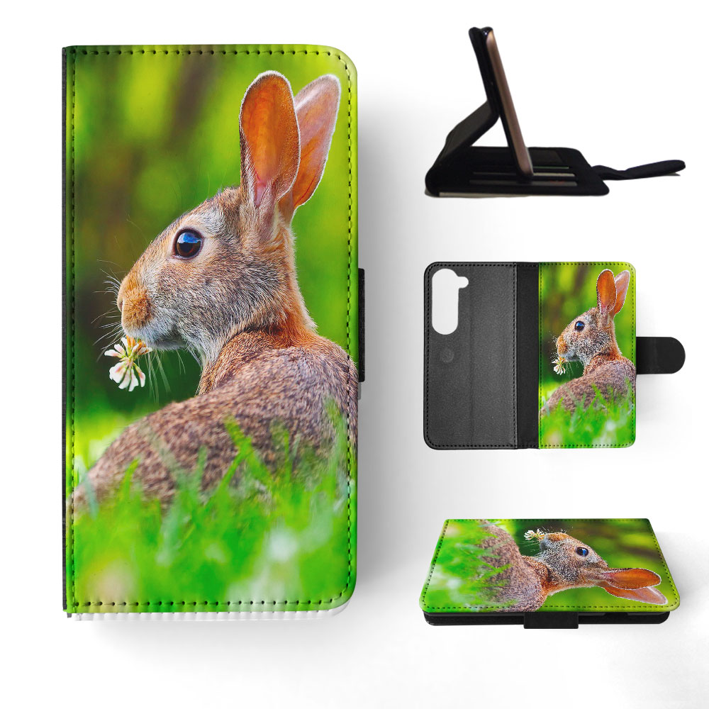 FLIP CASE FOR SAMSUNG GALAXY|CUTE RABBIT BUNNY 37 - Picture 31 of 120
