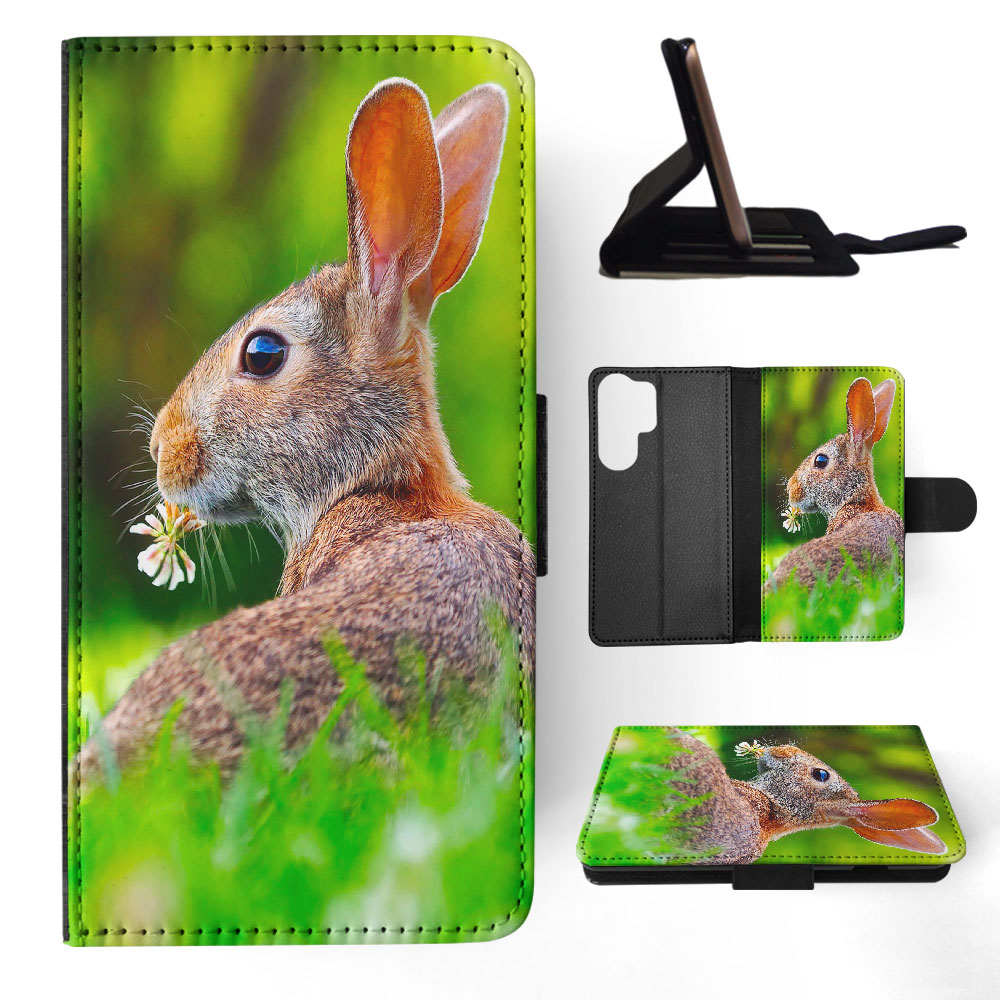 FLIP CASE FOR SAMSUNG GALAXY|CUTE RABBIT BUNNY 37 - Picture 21 of 120