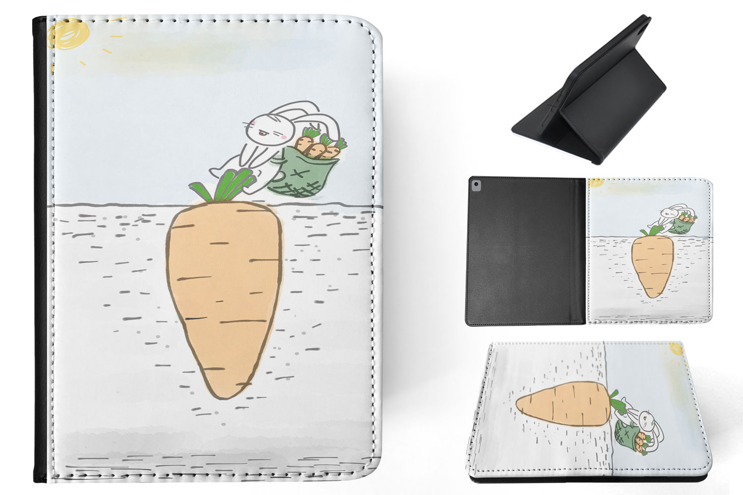 FUNDA FUNDA PARA APPLE IPAD|LINDO CONEJO CONEJITO TIRA ZANAHORIA - Imagen 21 de 55