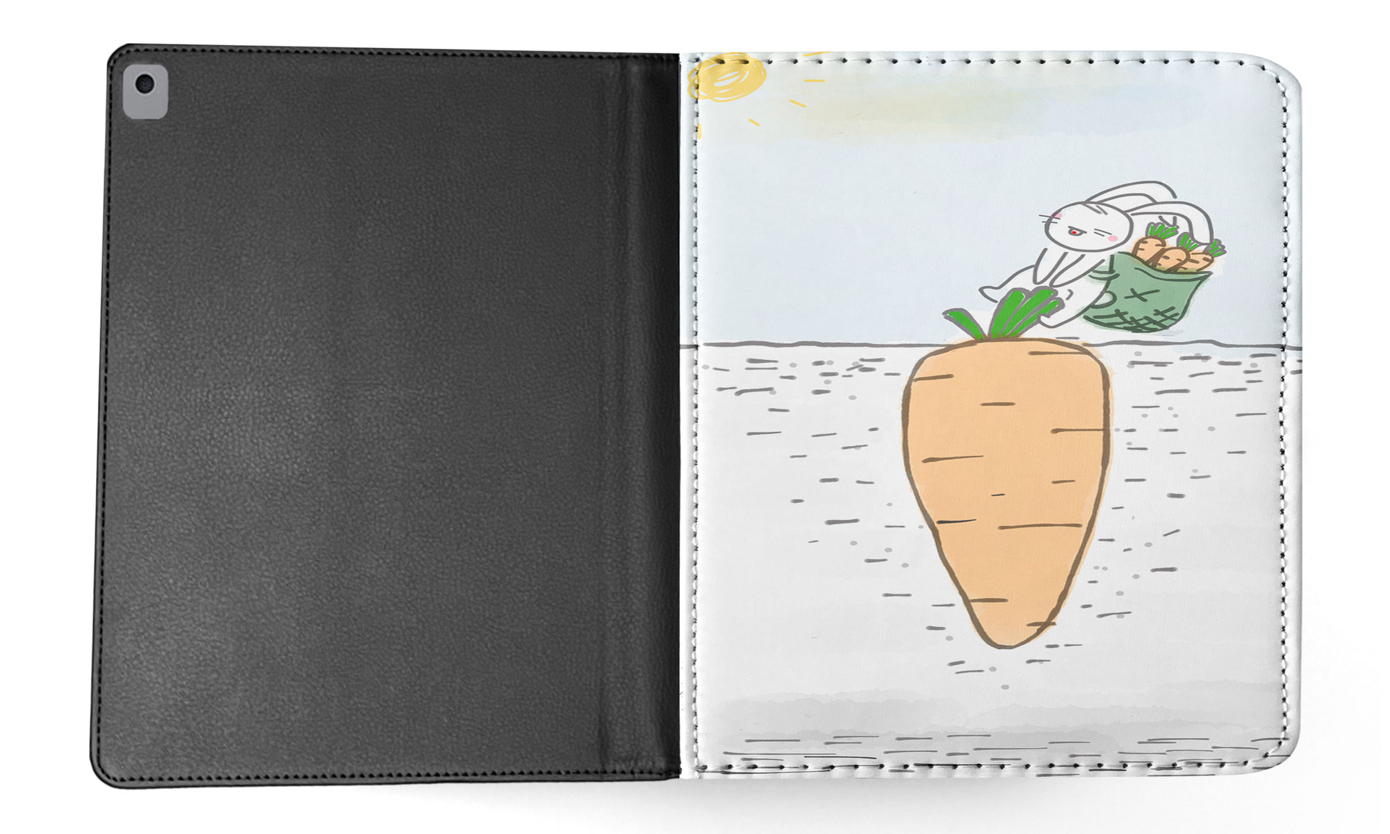 FUNDA FUNDA PARA APPLE IPAD|LINDO CONEJO CONEJITO TIRA ZANAHORIA - Imagen 24 de 55