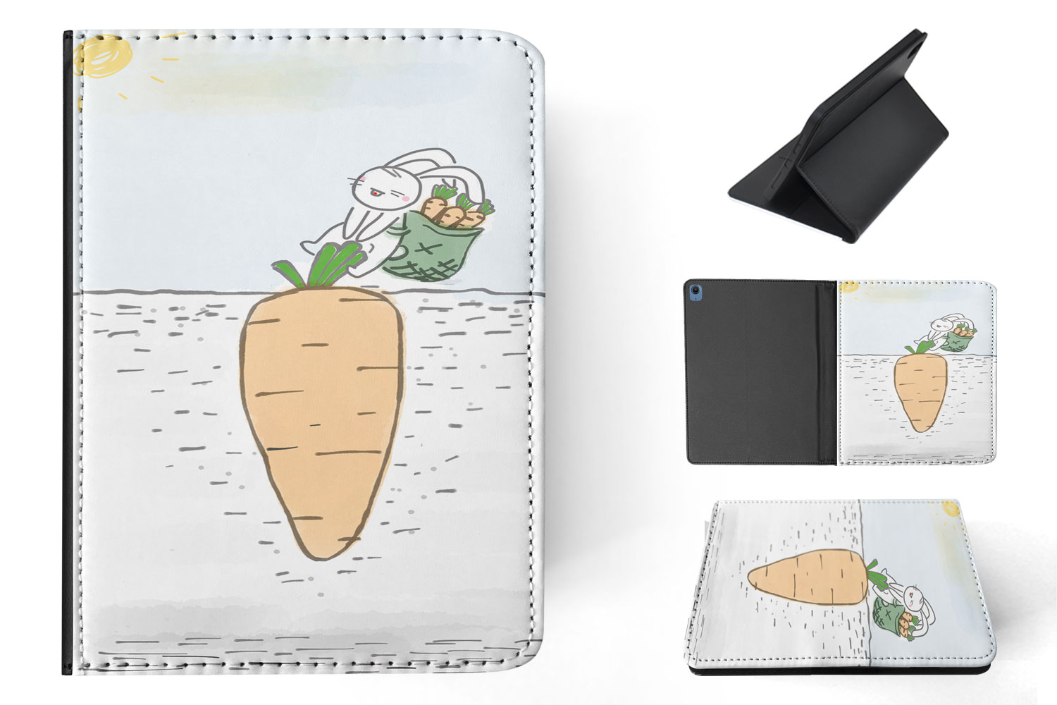FUNDA FUNDA PARA APPLE IPAD|LINDO CONEJO CONEJITO TIRA ZANAHORIA - Imagen 11 de 55