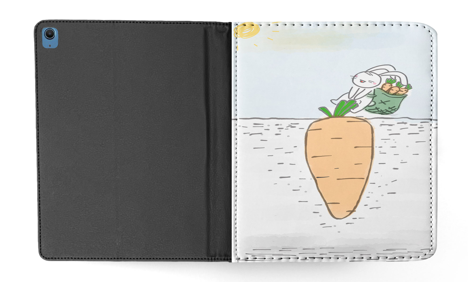 FUNDA FUNDA PARA APPLE IPAD|LINDO CONEJO CONEJITO TIRA ZANAHORIA - Imagen 14 de 55