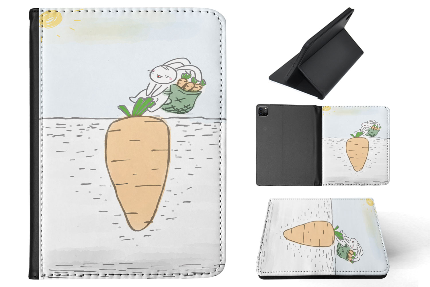 FUNDA FUNDA PARA APPLE IPAD|LINDO CONEJO CONEJITO TIRA ZANAHORIA - Imagen 36 de 55
