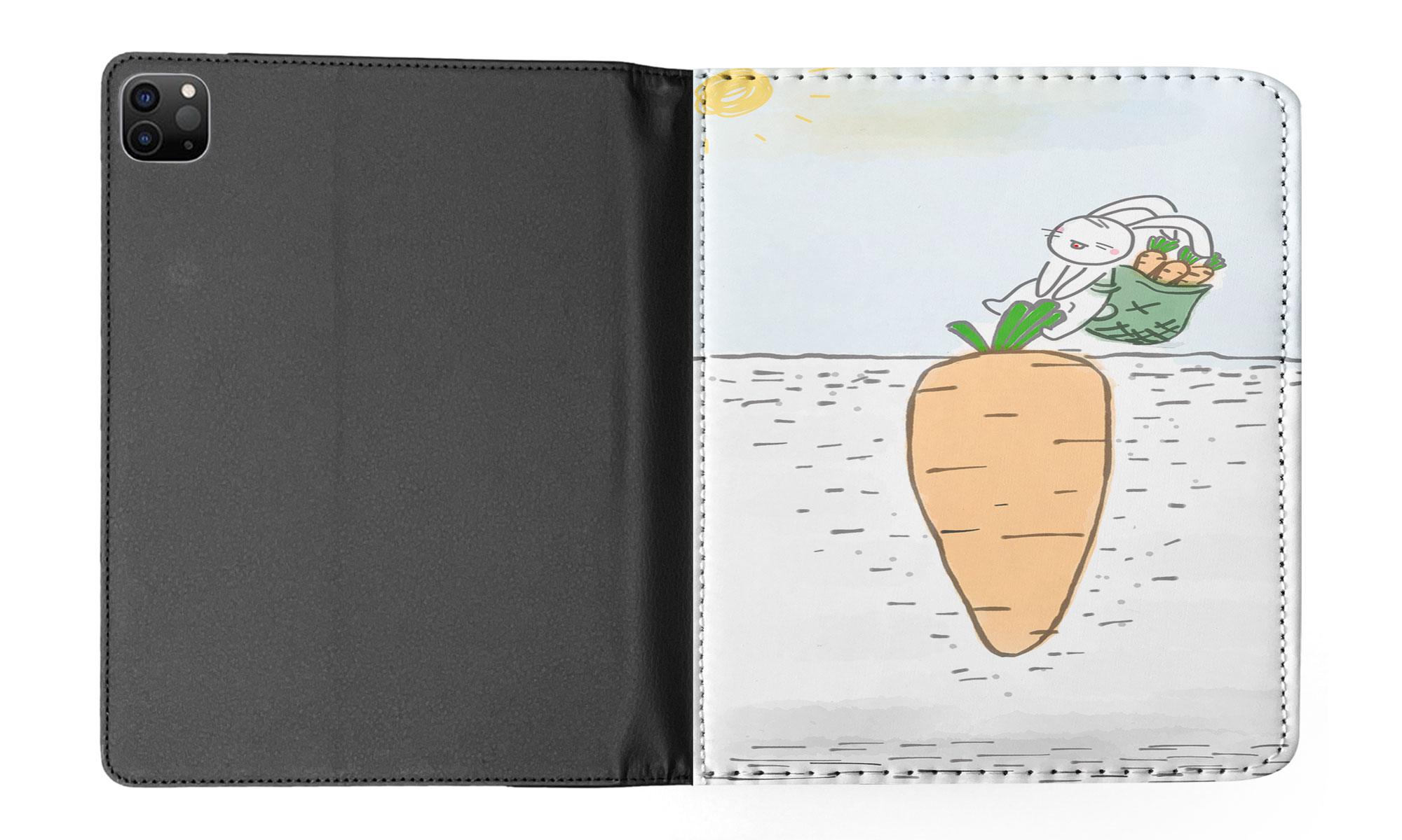FUNDA FUNDA PARA APPLE IPAD|LINDO CONEJO CONEJITO TIRA ZANAHORIA - Imagen 39 de 55
