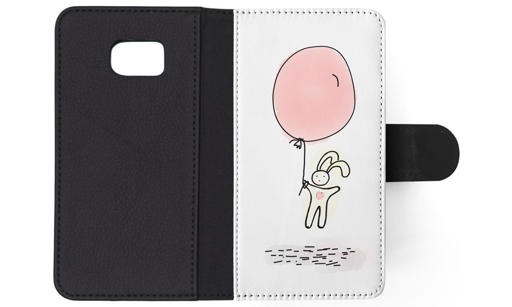 FLIP CASE FOR SAMSUNG GALAXY|CUTE RABBIT BUNNY SKETCH ART 1 - Picture 114 of 120