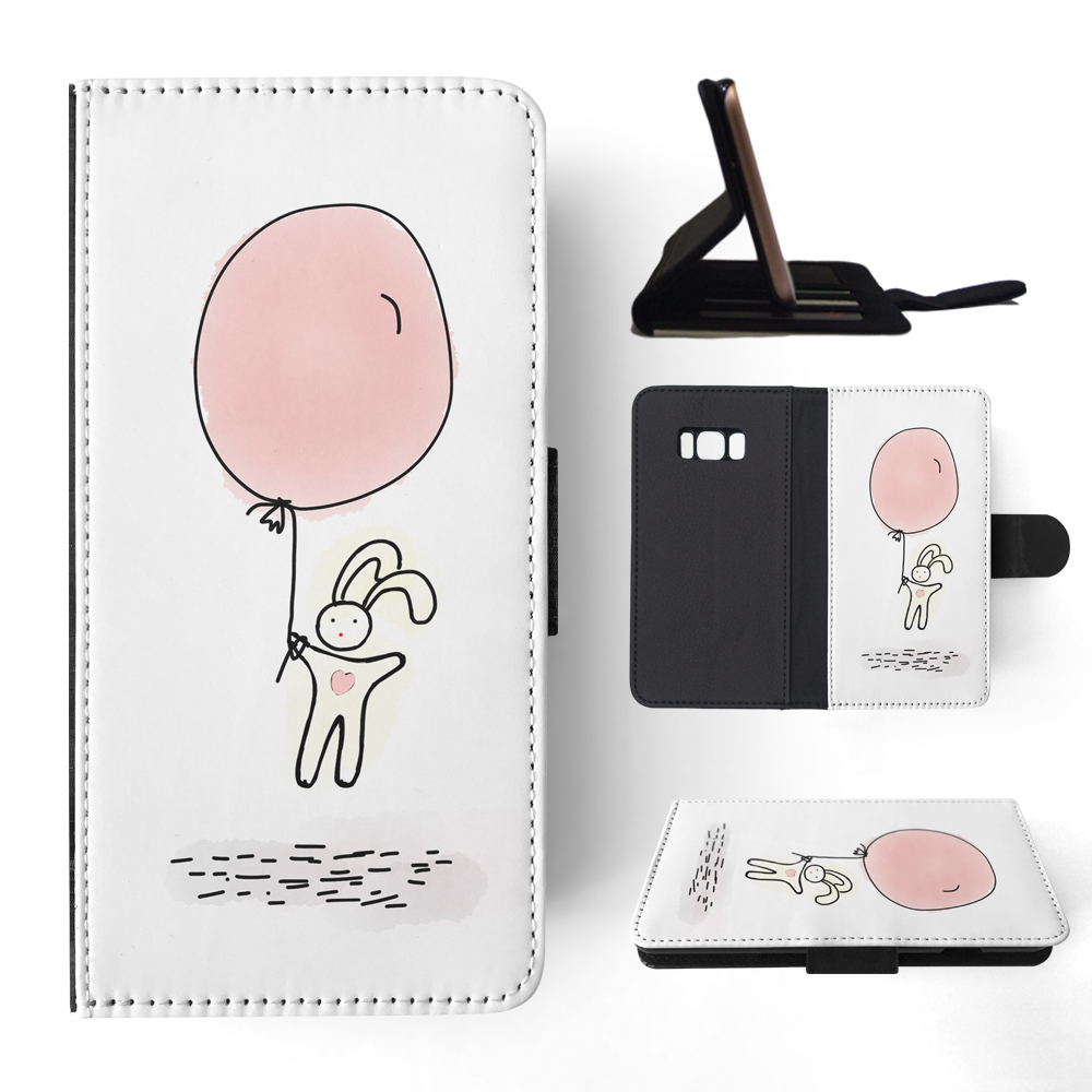 FLIP CASE FOR SAMSUNG GALAXY|CUTE RABBIT BUNNY SKETCH ART 1 - Picture 106 of 120