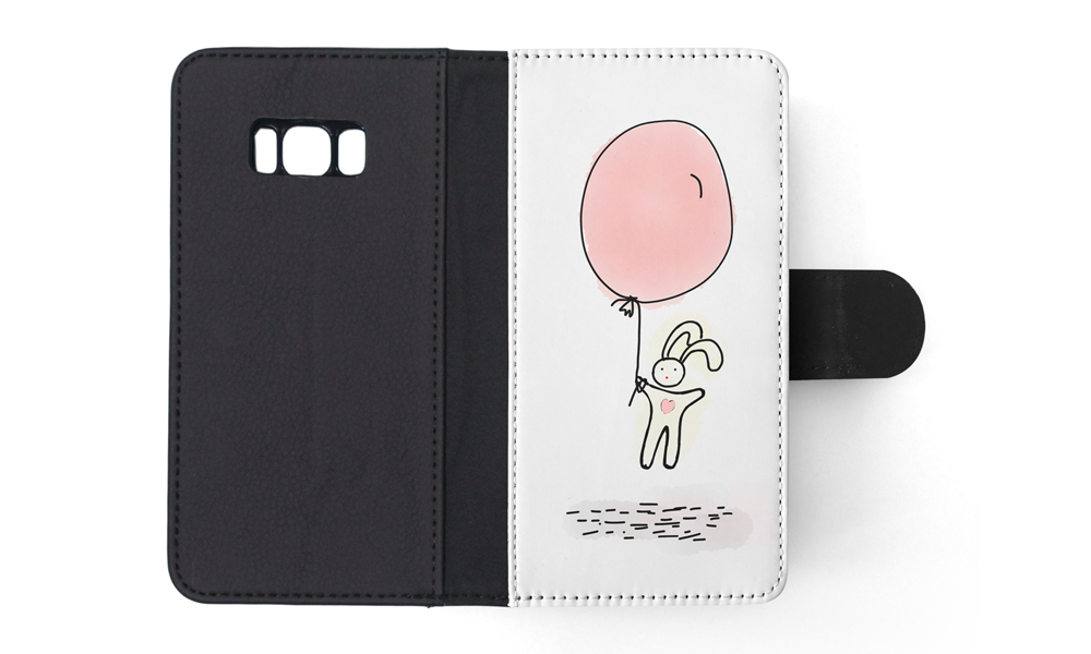 FLIP CASE FOR SAMSUNG GALAXY|CUTE RABBIT BUNNY SKETCH ART 1 - Picture 109 of 120