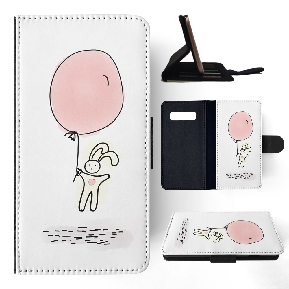 FLIP CASE FOR SAMSUNG GALAXY|CUTE RABBIT BUNNY SKETCH ART 1 - Picture 81 of 120