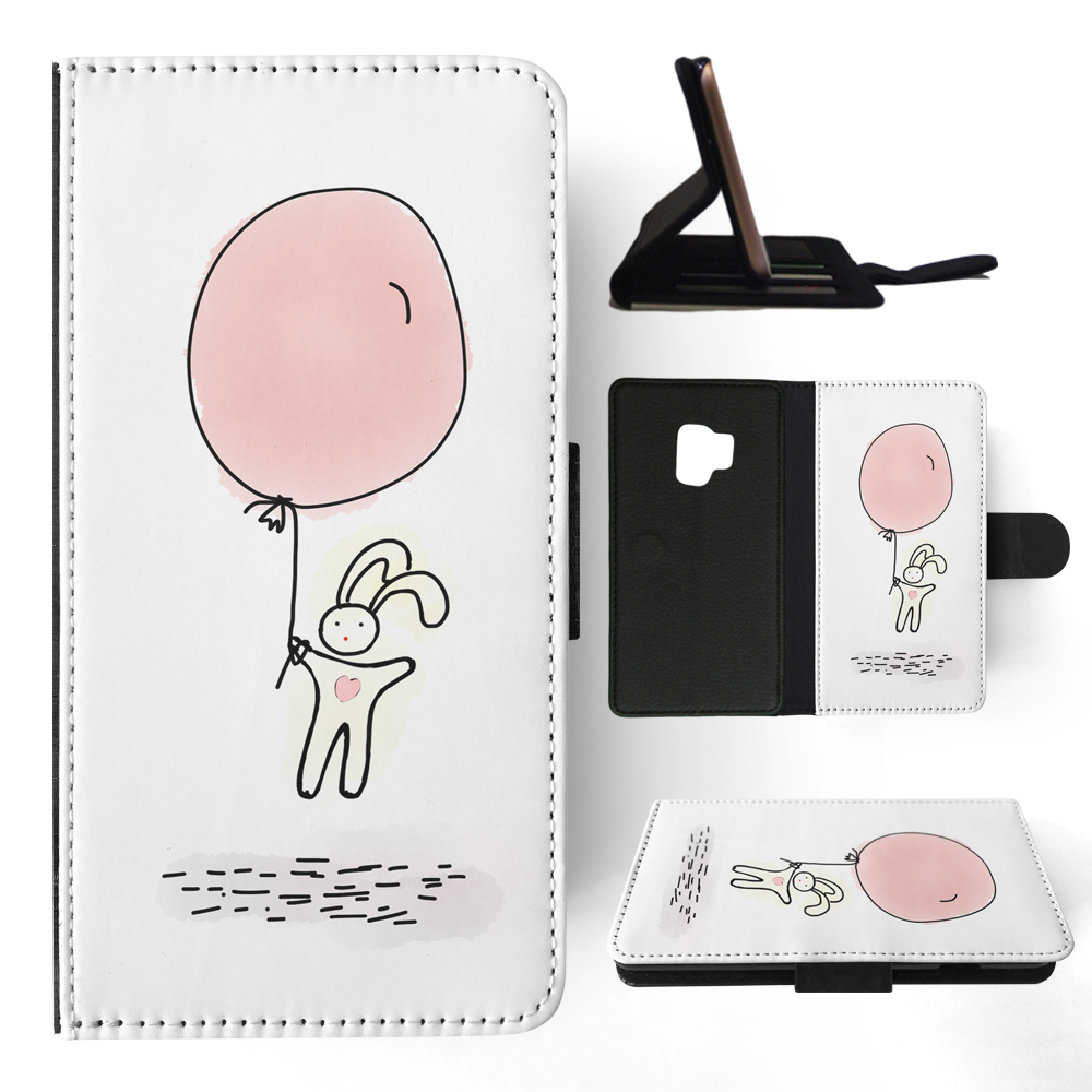 FLIP CASE FOR SAMSUNG GALAXY|CUTE RABBIT BUNNY SKETCH ART 1 - Picture 91 of 120