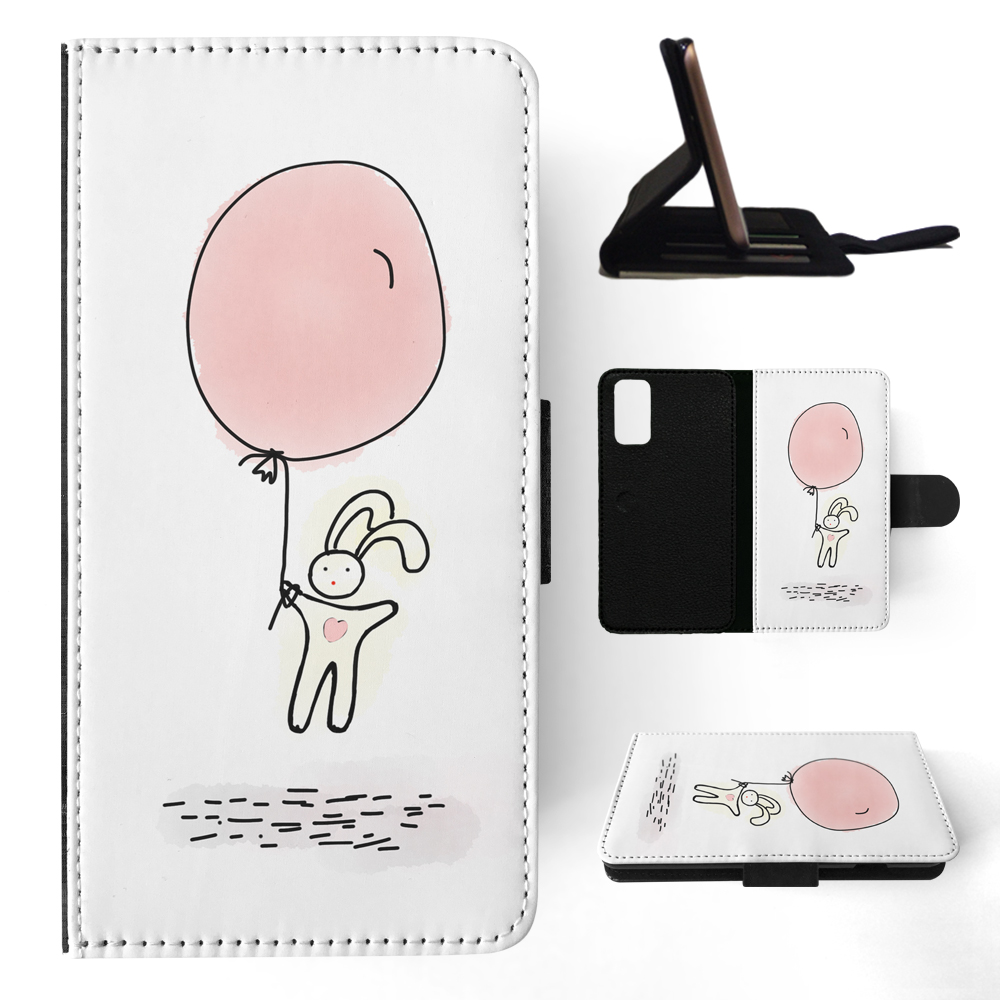 FLIP CASE FOR SAMSUNG GALAXY|CUTE RABBIT BUNNY SKETCH ART 1 - Picture 76 of 120