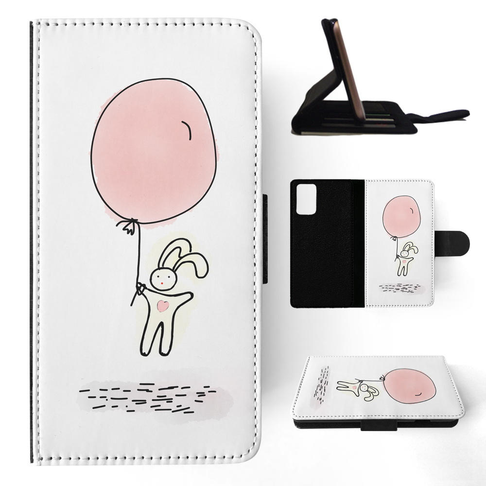 FLIP CASE FOR SAMSUNG GALAXY|CUTE RABBIT BUNNY SKETCH ART 1 - Picture 71 of 120