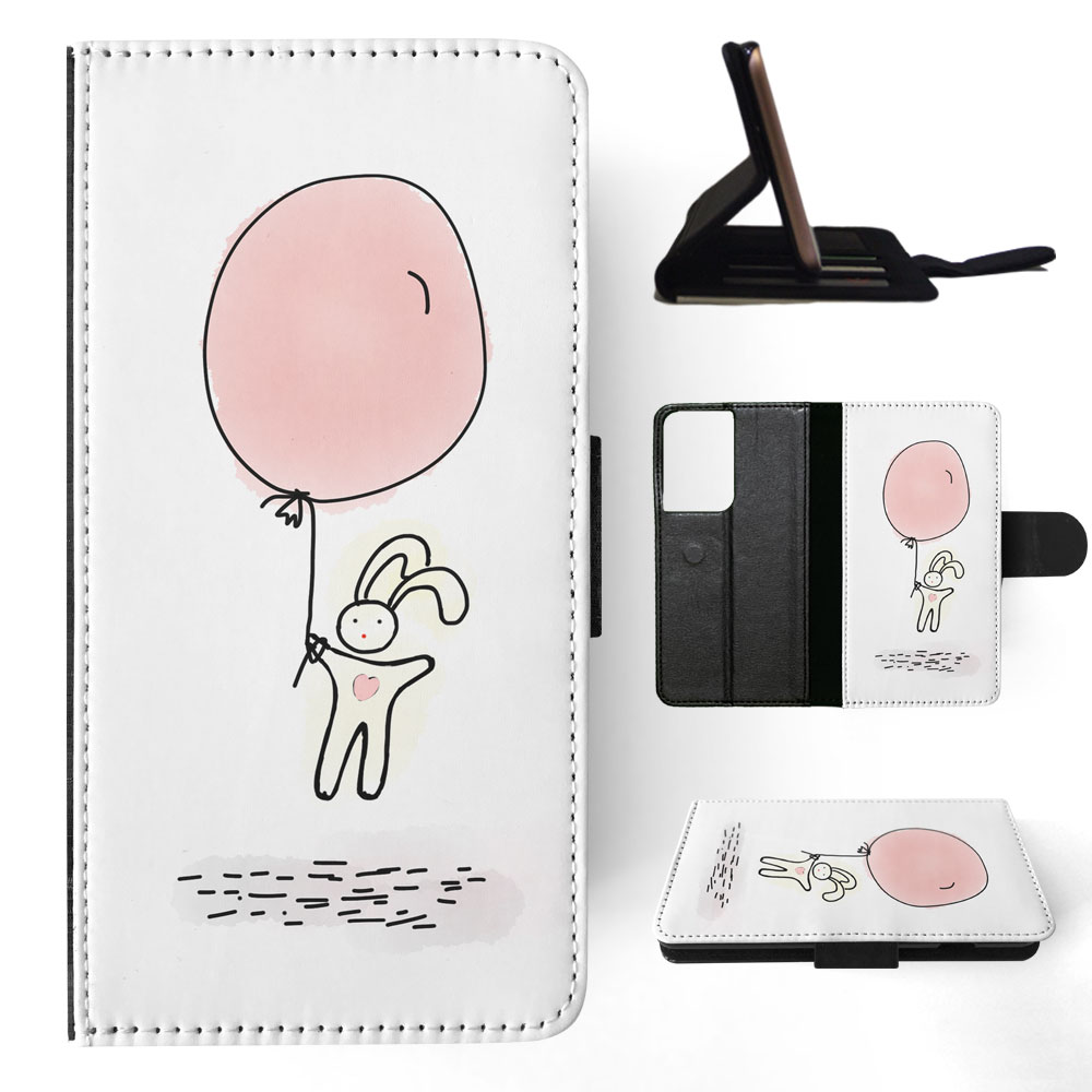 FLIP CASE FOR SAMSUNG GALAXY|CUTE RABBIT BUNNY SKETCH ART 1 - Picture 51 of 120