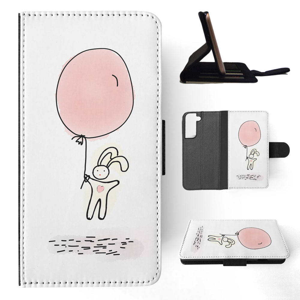 FLIP CASE FOR SAMSUNG GALAXY|CUTE RABBIT BUNNY SKETCH ART 1 - Picture 41 of 120