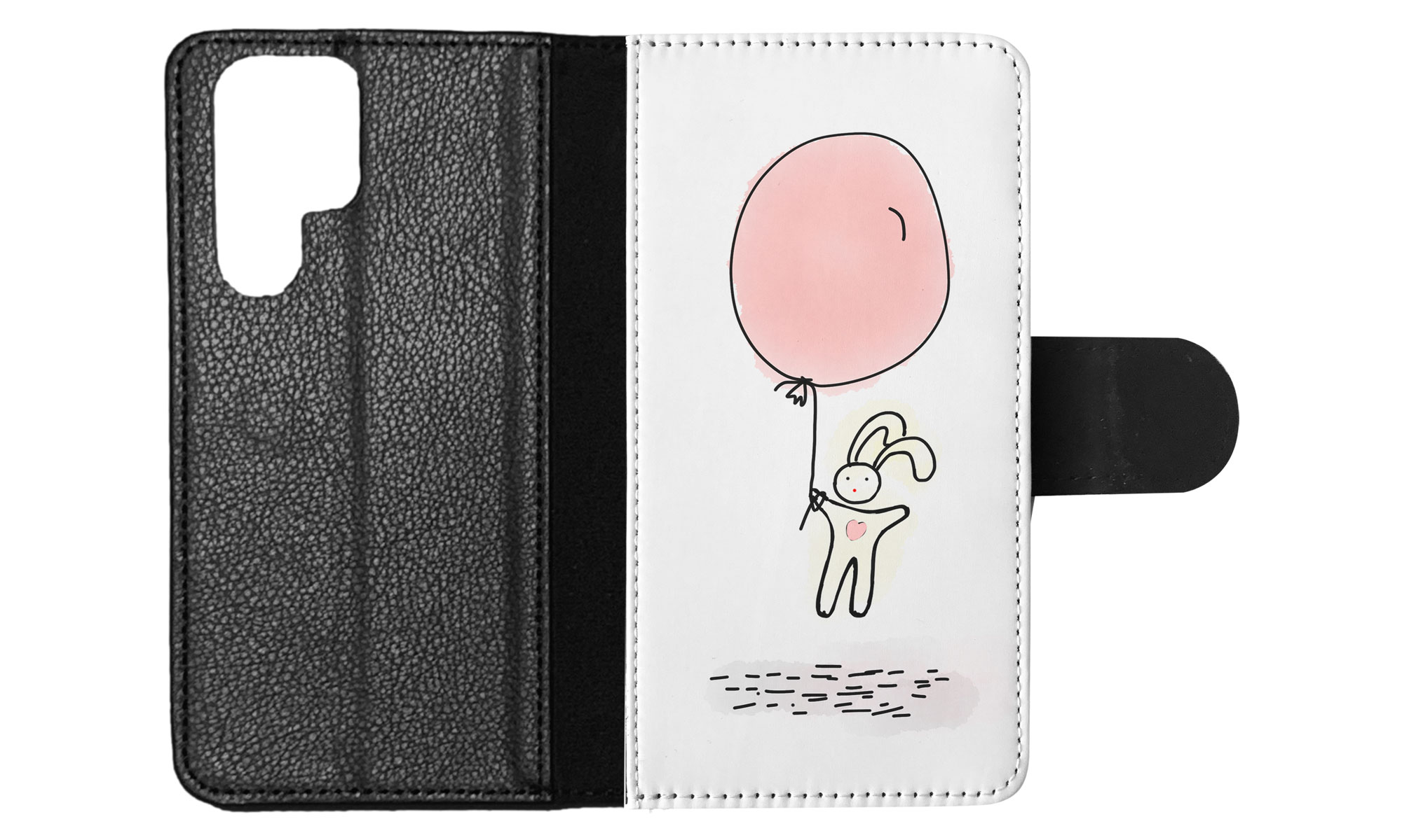 FLIP CASE FOR SAMSUNG GALAXY|CUTE RABBIT BUNNY SKETCH ART 1 - Picture 39 of 120