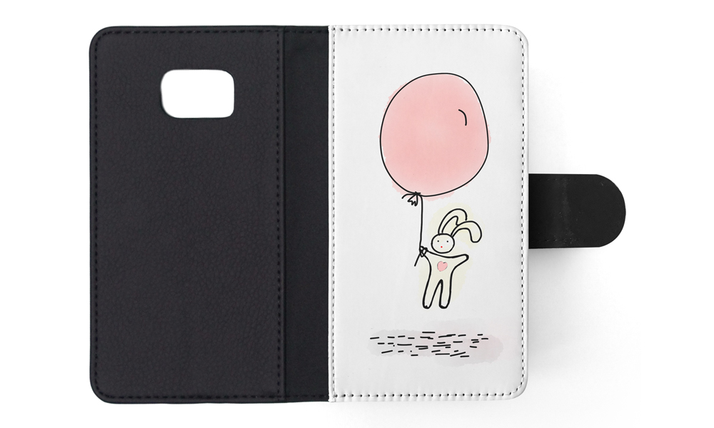 FLIP CASE FOR SAMSUNG GALAXY|CUTE RABBIT BUNNY SKETCH ART 1 - Picture 119 of 120