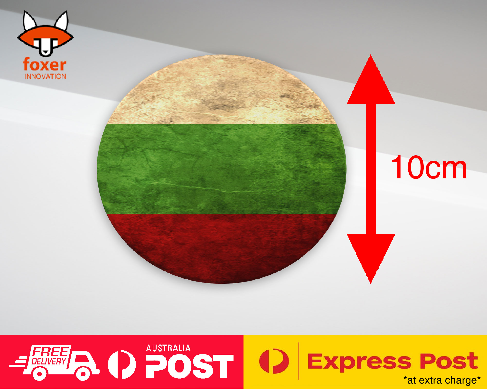 COASTER COFFEE DRINKING MAT|BULGARIA COUNTRY FLAG 24