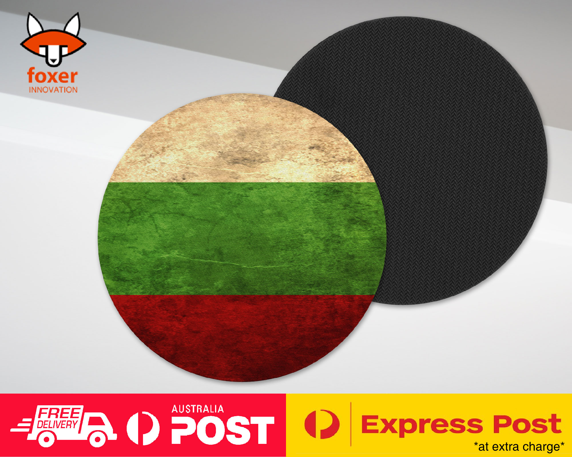 COASTER COFFEE DRINKING MAT|BULGARIA COUNTRY FLAG 24