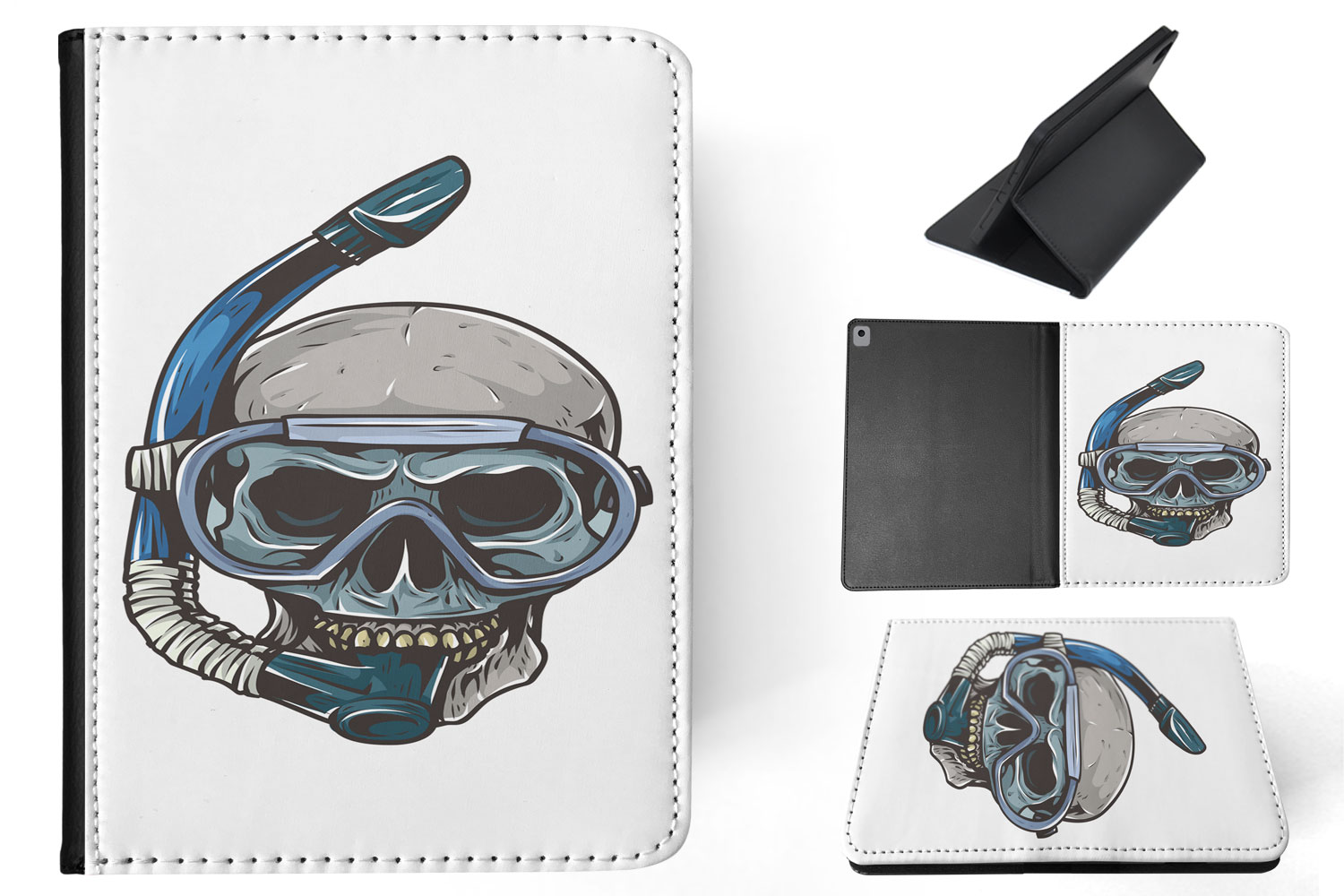 CASE COVER FOR APPLE IPAD|SKULL SCUBA DIVER - 第 21/55 張圖片
