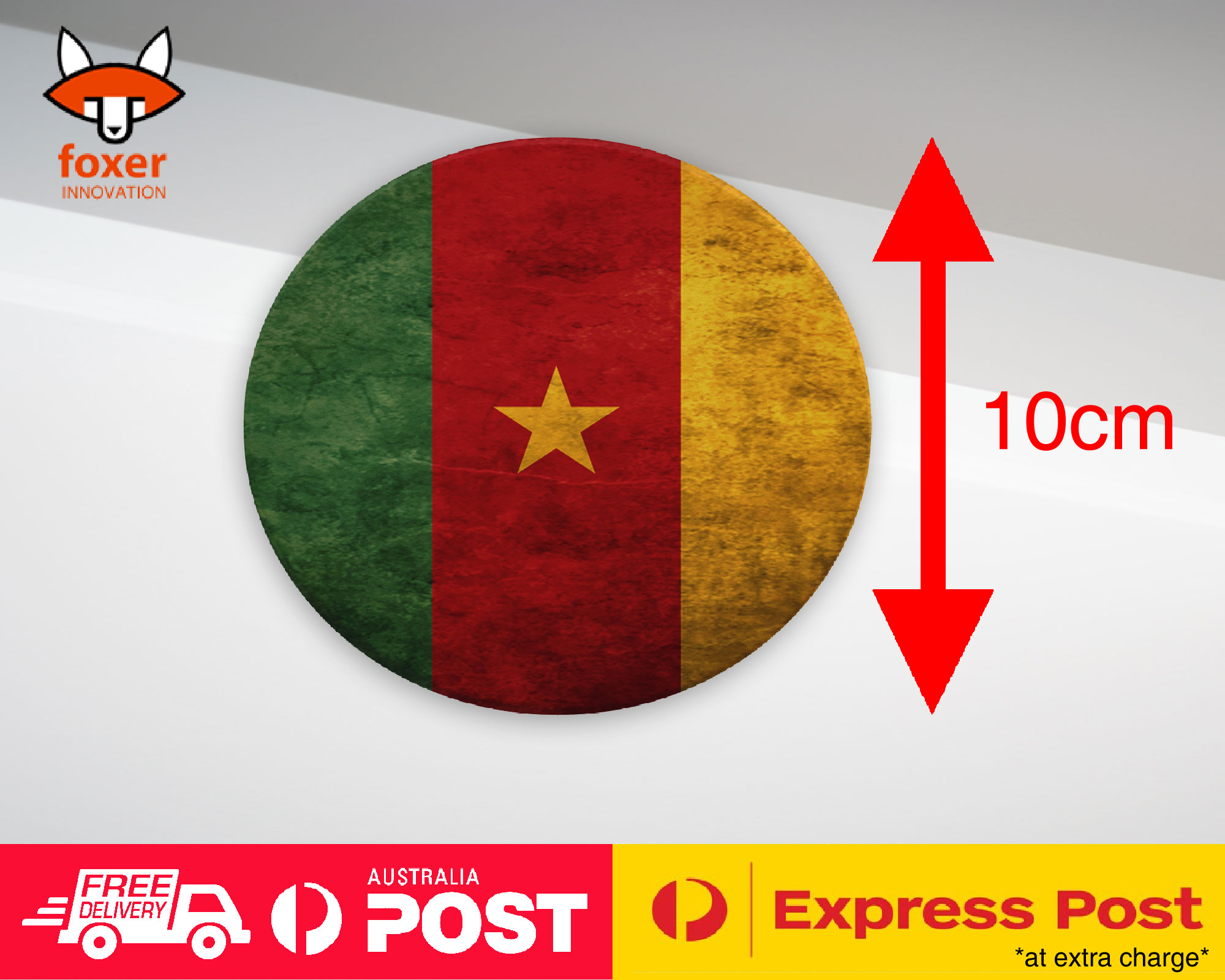 COASTER COFFEE DRINKING MAT|CAMEROON COUNTRY FLAG 27
