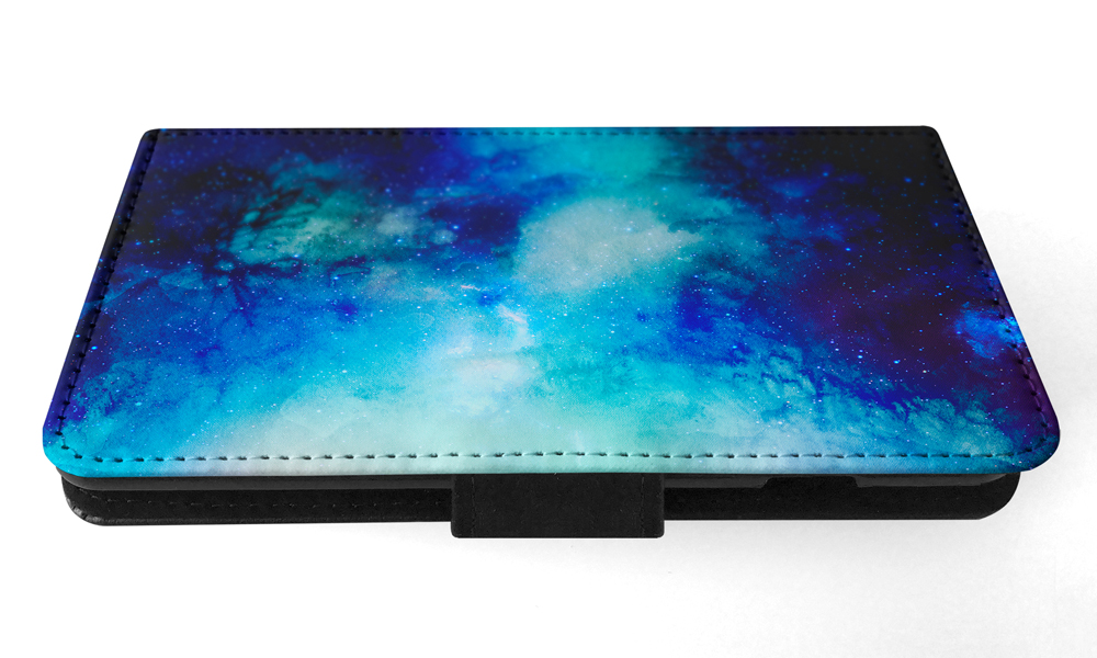 FLIP CASE FOR SAMSUNG GALAXY|WATERCOLOR SPACE BLUE ART 1 - Picture 113 of 120