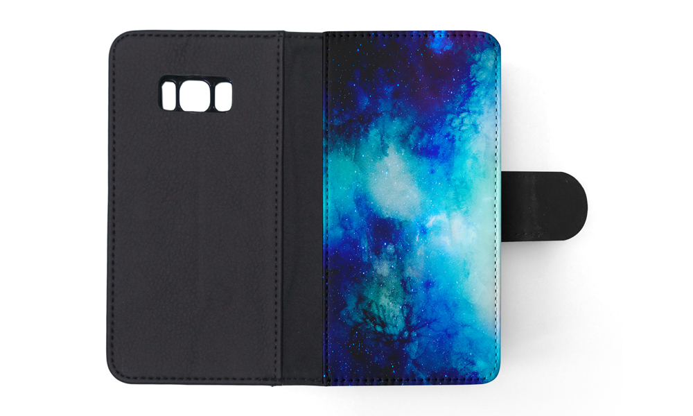 FLIP CASE FOR SAMSUNG GALAXY|WATERCOLOR SPACE BLUE ART 1 - Picture 109 of 120